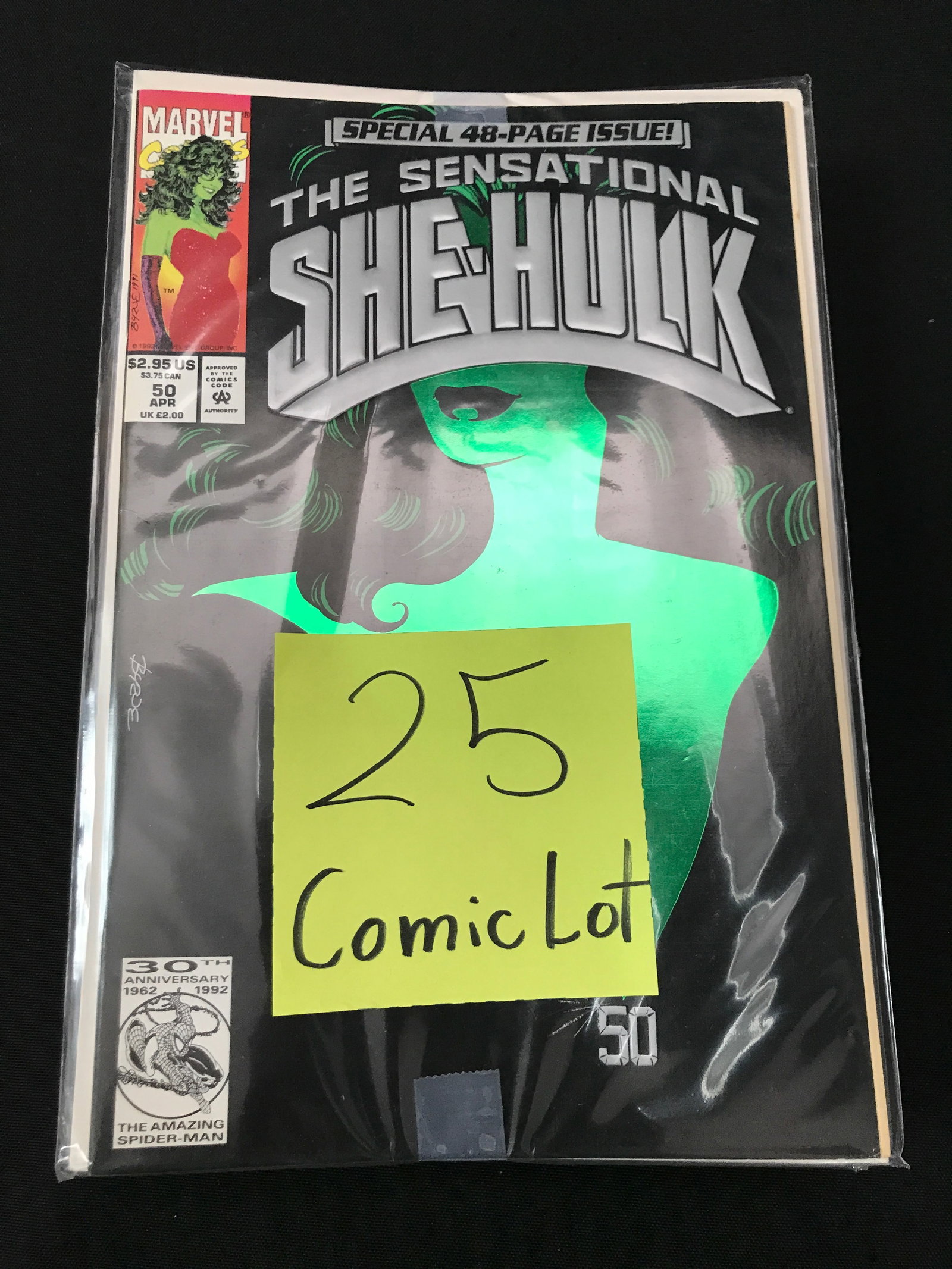 LOT OF 25 COMICS BAGGED AND BOARDED (MAINLY SUPERHERO): Prices are in Canadian dollars