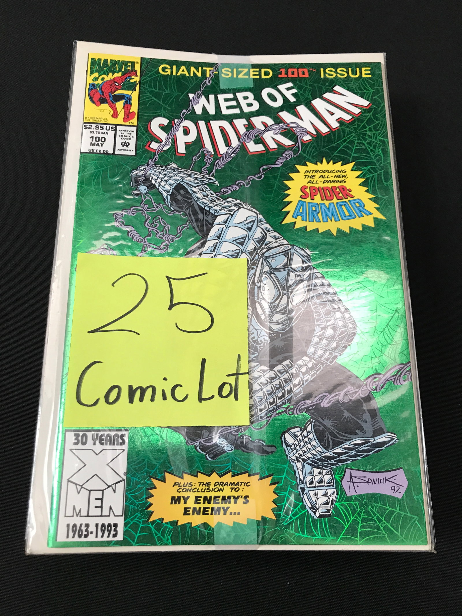 LOT OF 25 COMICS BAGGED AND BOARDED (MAINLY SUPERHERO): Prices are in Canadian dollars