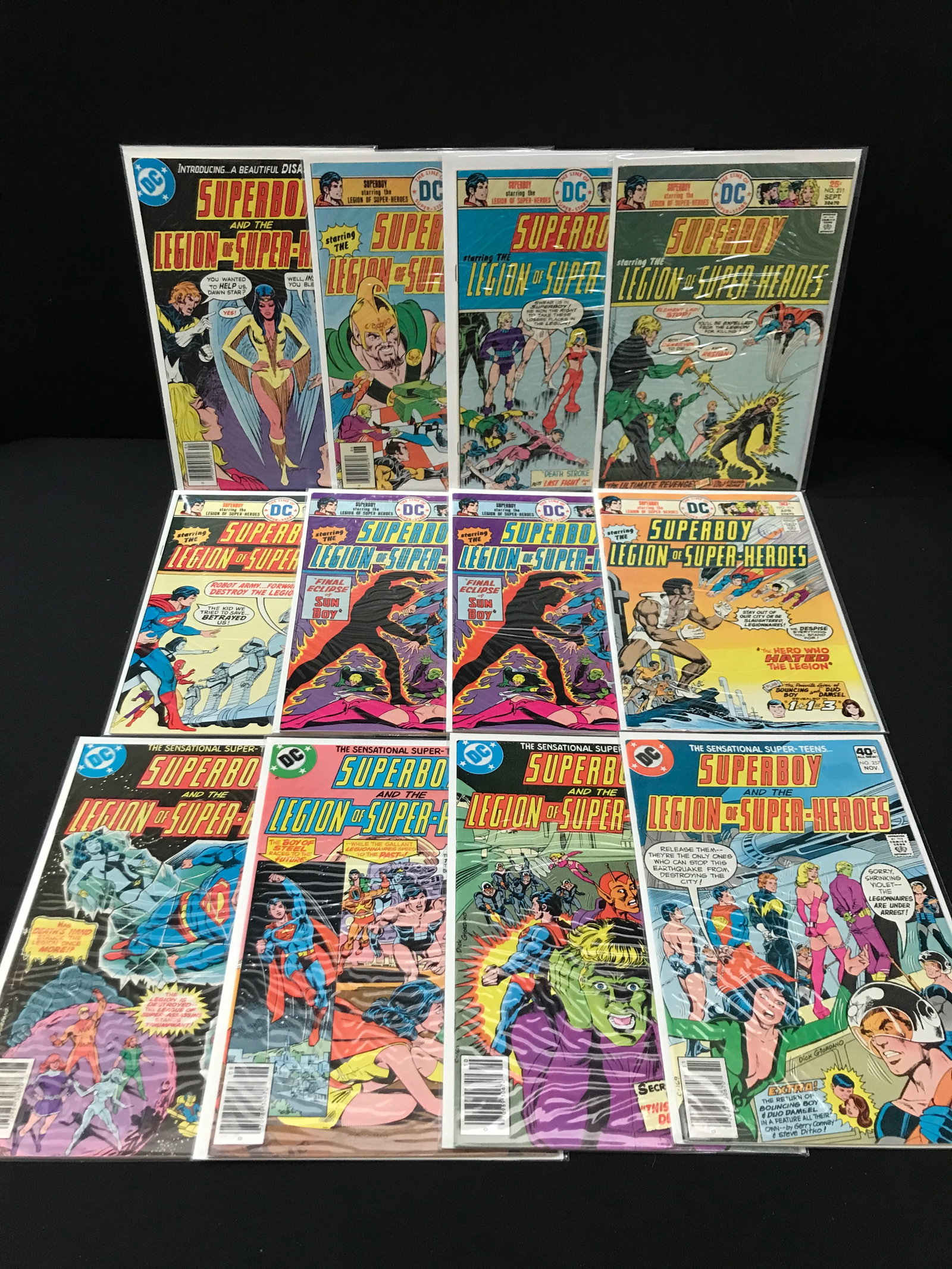 LOT OF 12 SUPERBOY AND THE LEGION OF SUPERHEROES COMICS - DC COMICS: Prices are in Canadian dollars