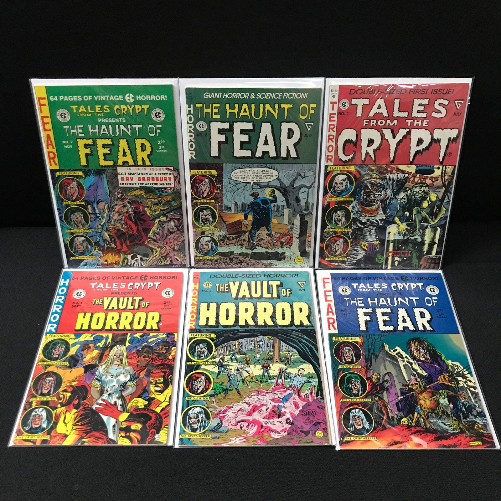 LOT OF 6 HORROR COMICS - EC COMICS (1 of 1)