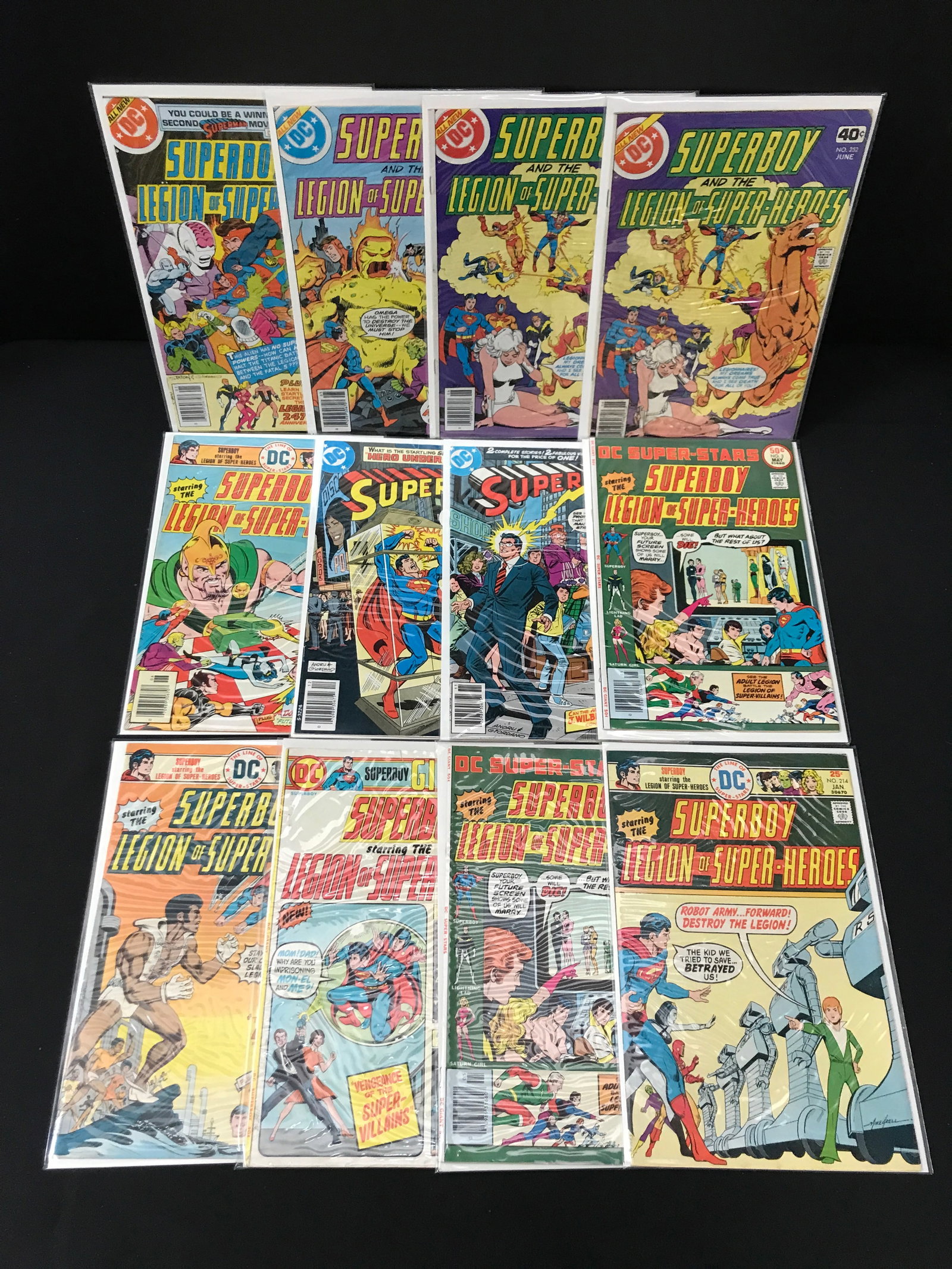 LOT OF 12 SUPERBOY AND THE LEGION OF SUPERHEROES COMICS - DC COMICS: Prices are in Canadian Dollars
