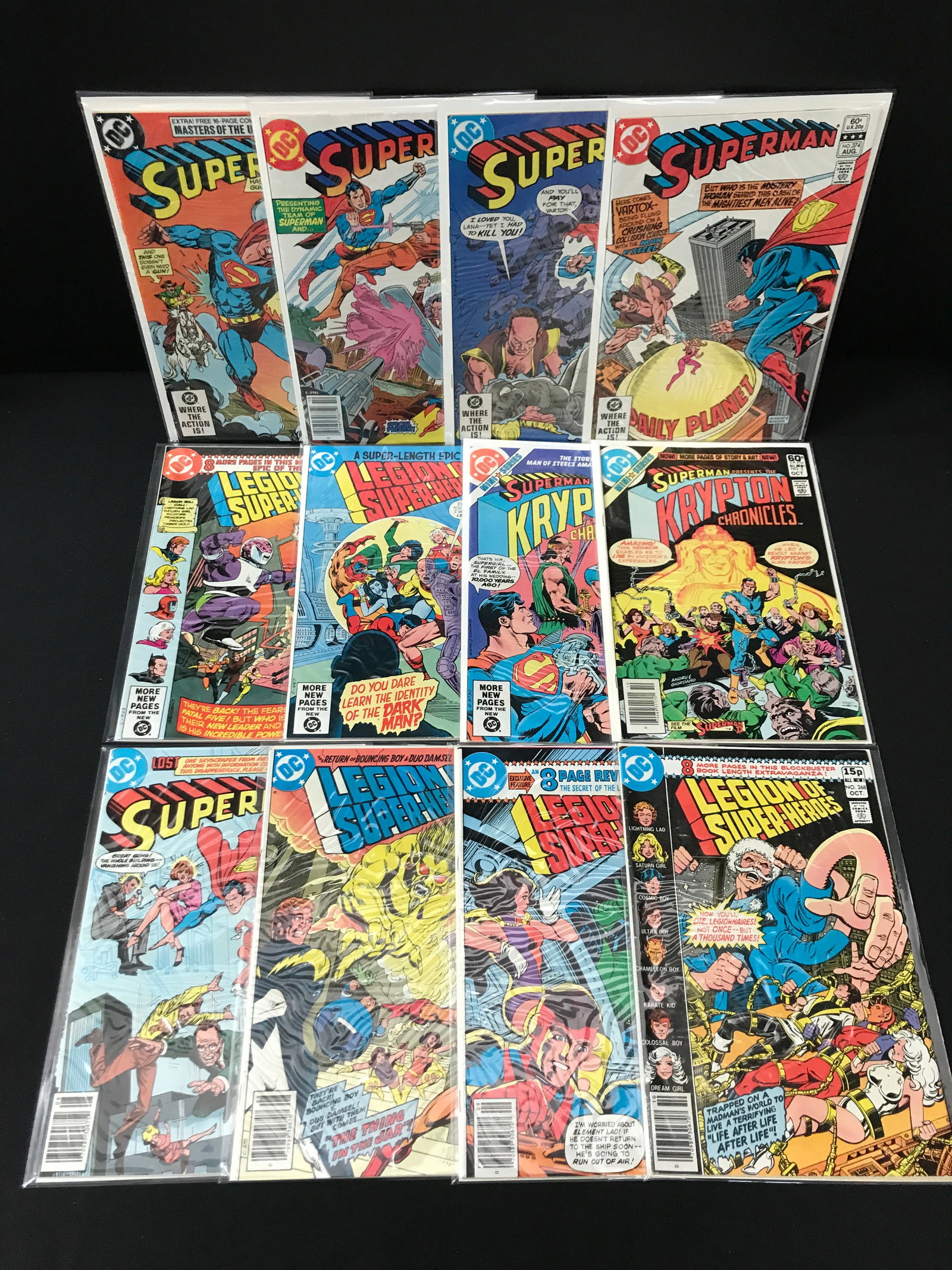 LOT OF 12 COMICS FEATURING SUPERMAN - DC COMICS: Prices are in Canadian Dollars