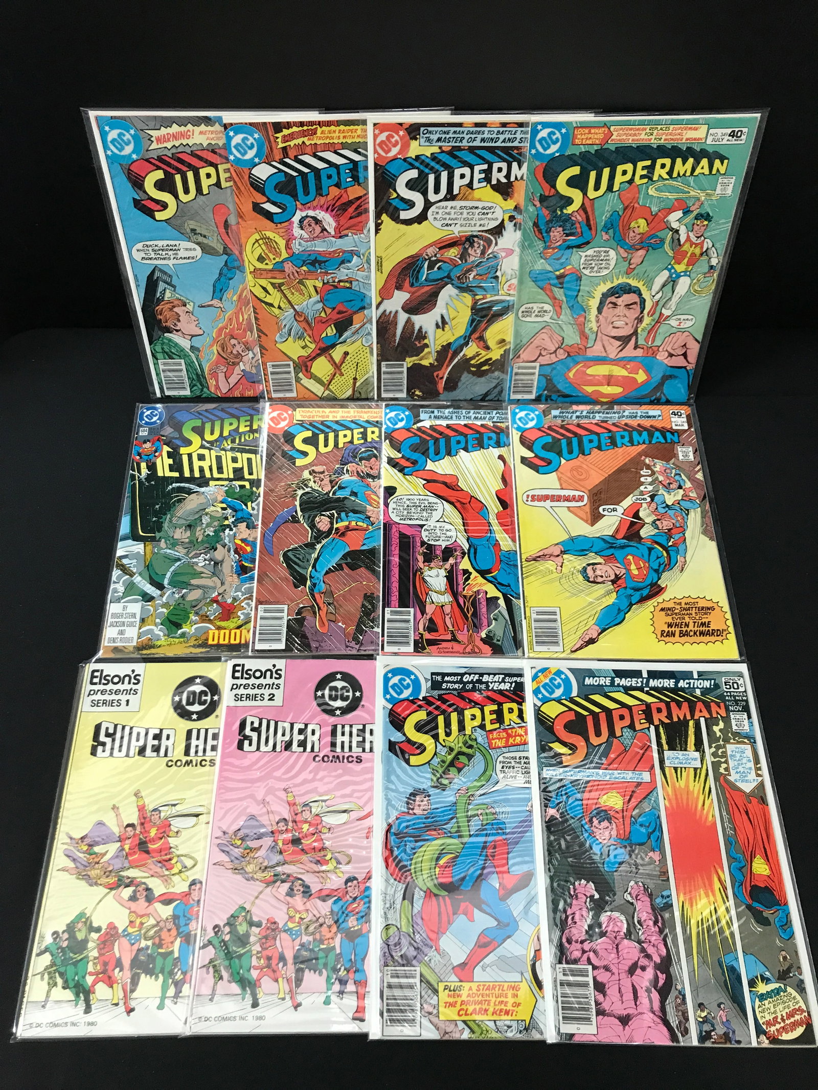 LOT OF 12 COMICS FEATURING SUPERMAN - DC COMICS (1 of 1)