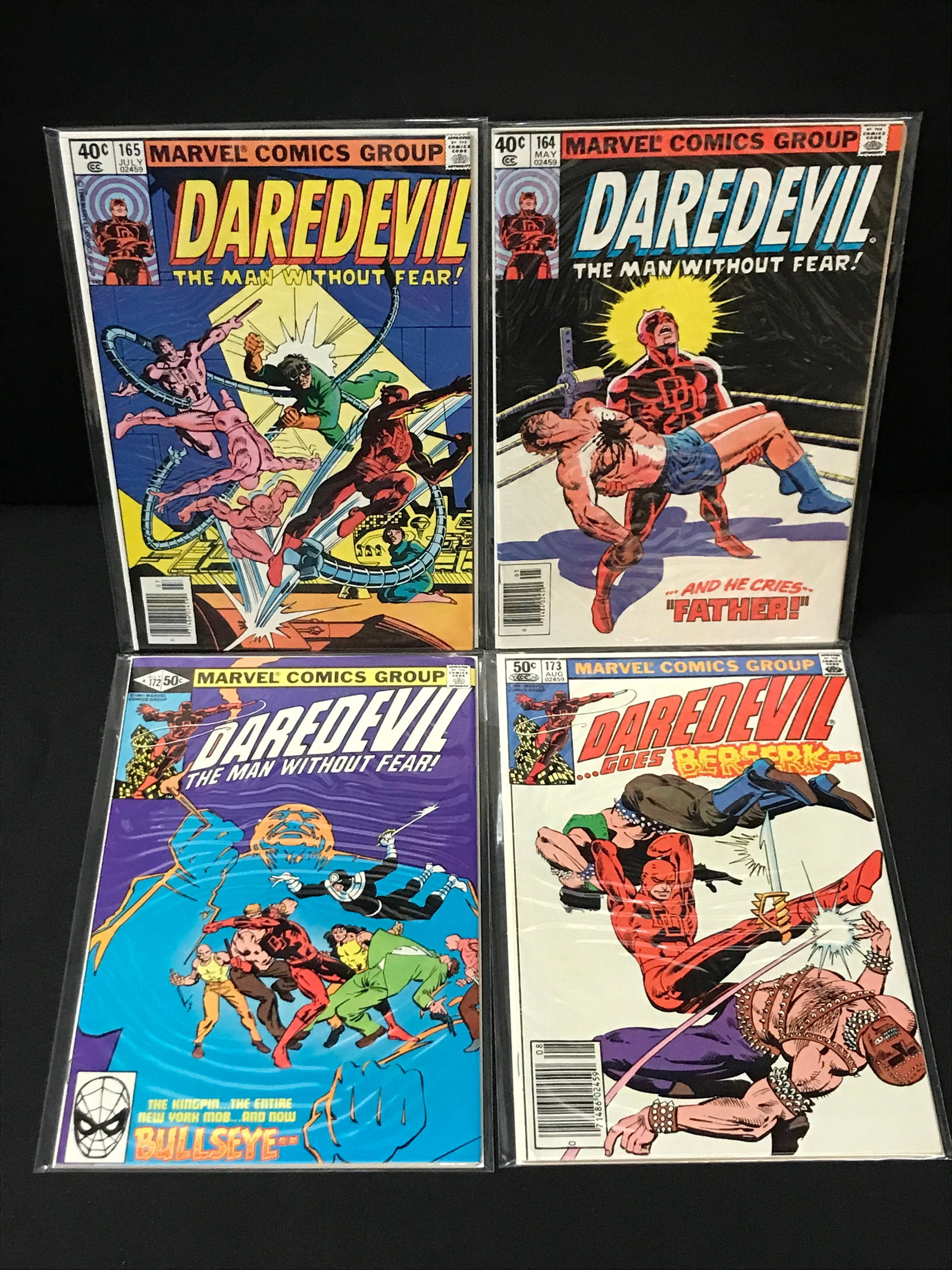 LOT OF 4 DAREDEVIL COMICS - MARVEL COMICS: Prices are in Canadian Dollars