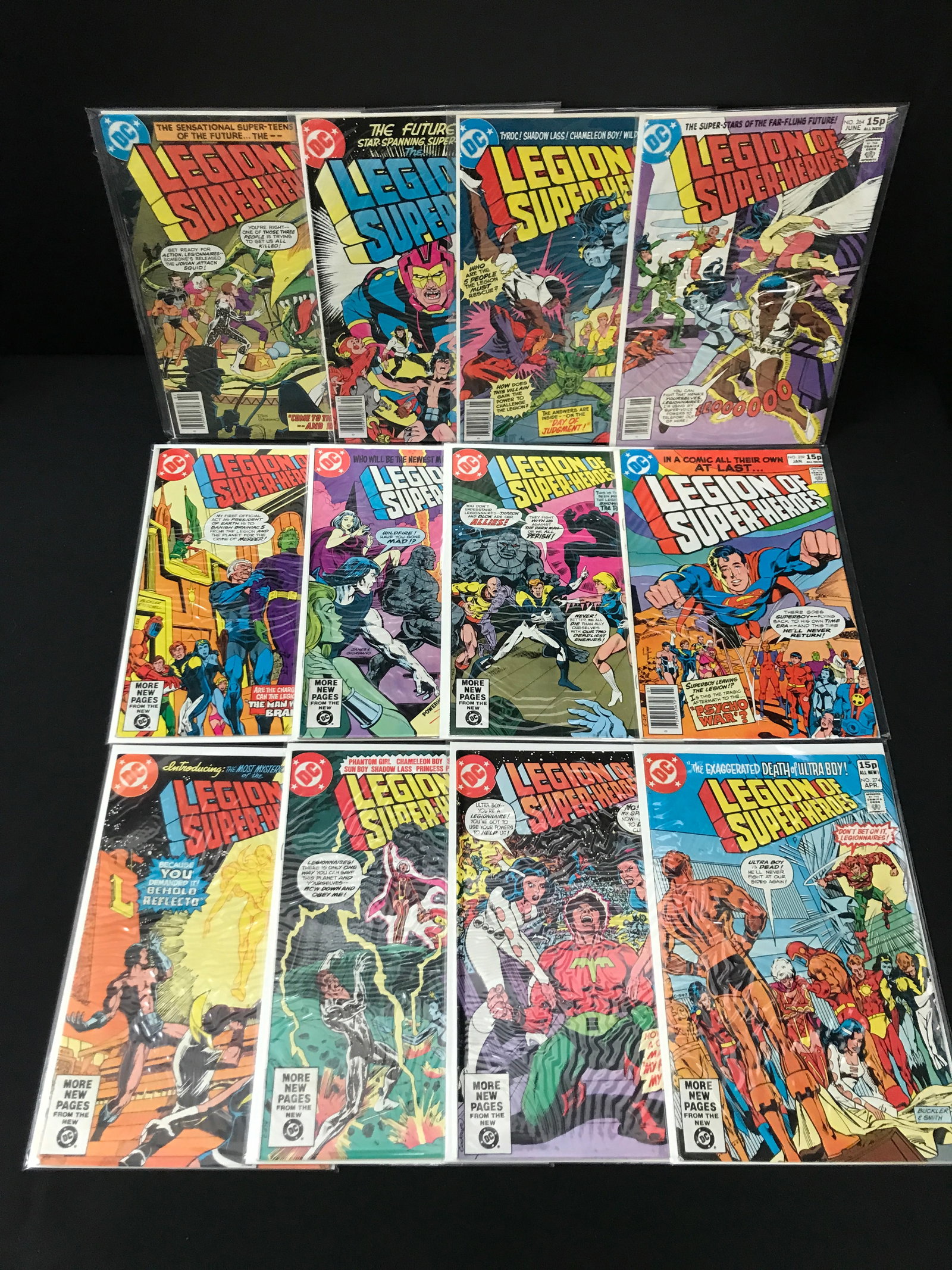 LOT OF 12 LEGION OF SUPERHEROES COMICS - DC COMICS: Prices are in Canadian Dollars