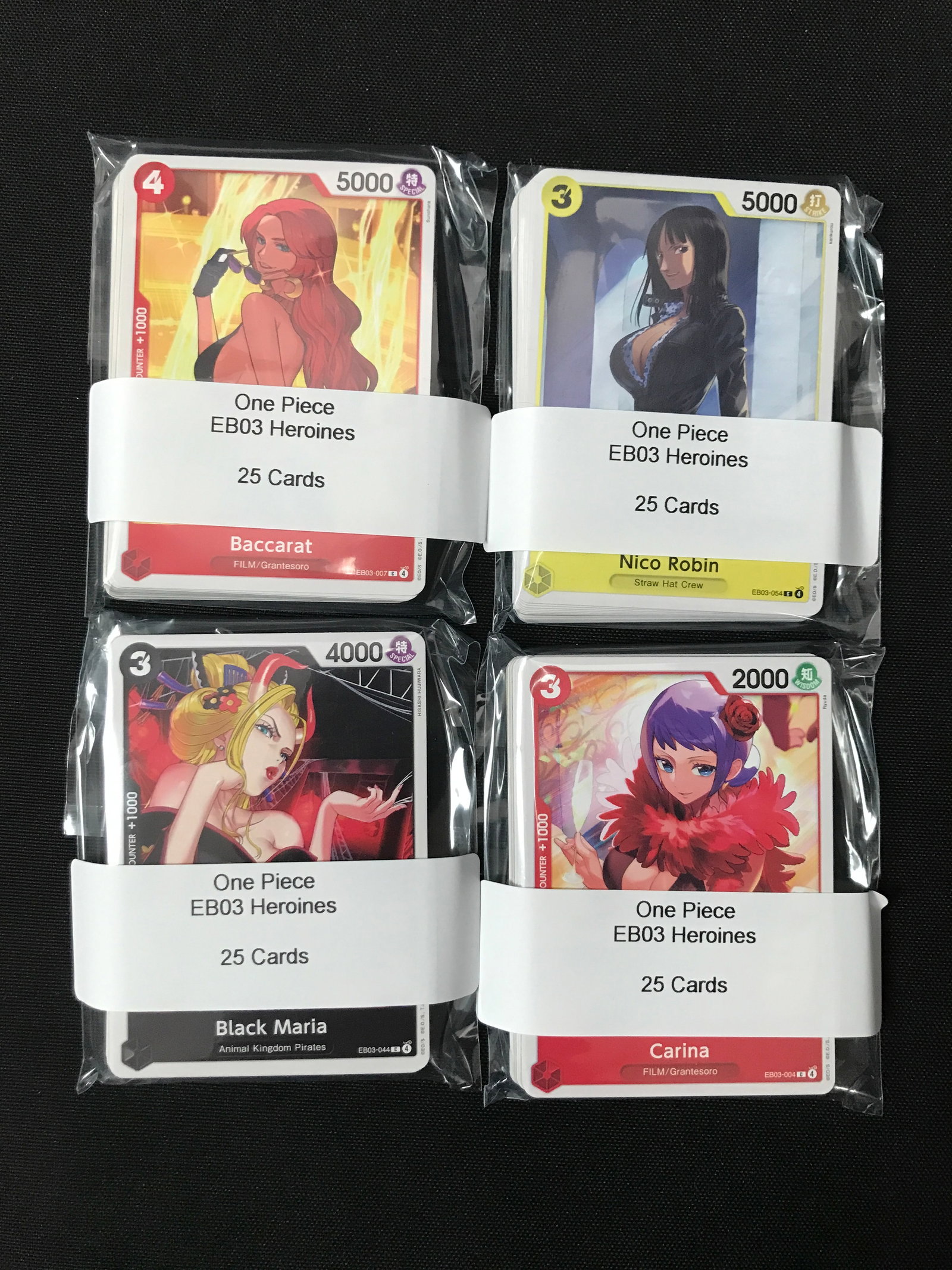 LOT OF 100 EB03 ONE PIECE TCG TRADING CARDS: Prices are in Canadian dollars