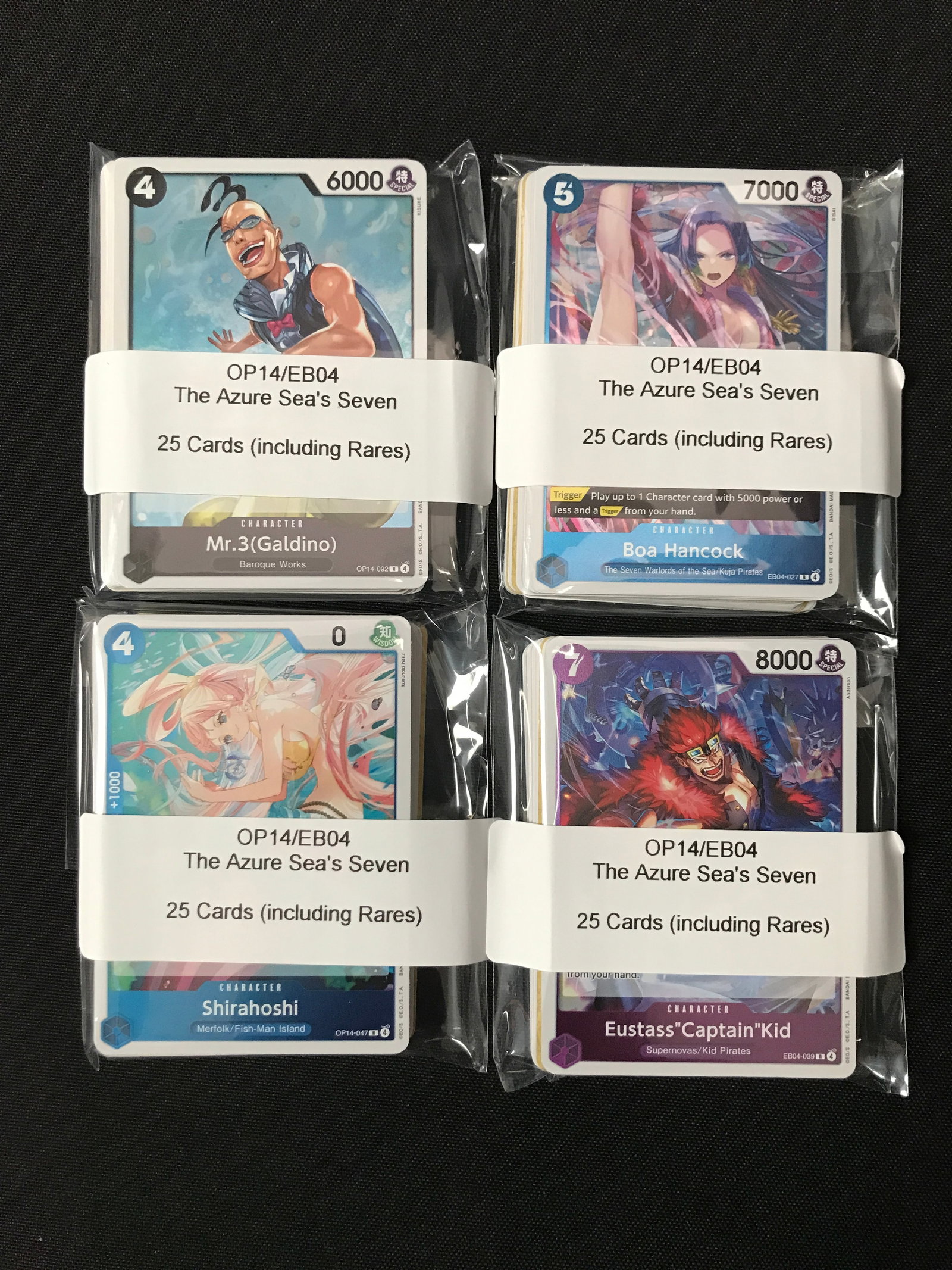 LOT OF 100 ONE PIECE OP14/EB04 TRADING CARDS INCLUDING RARES: Prices are in Canadian dollars
