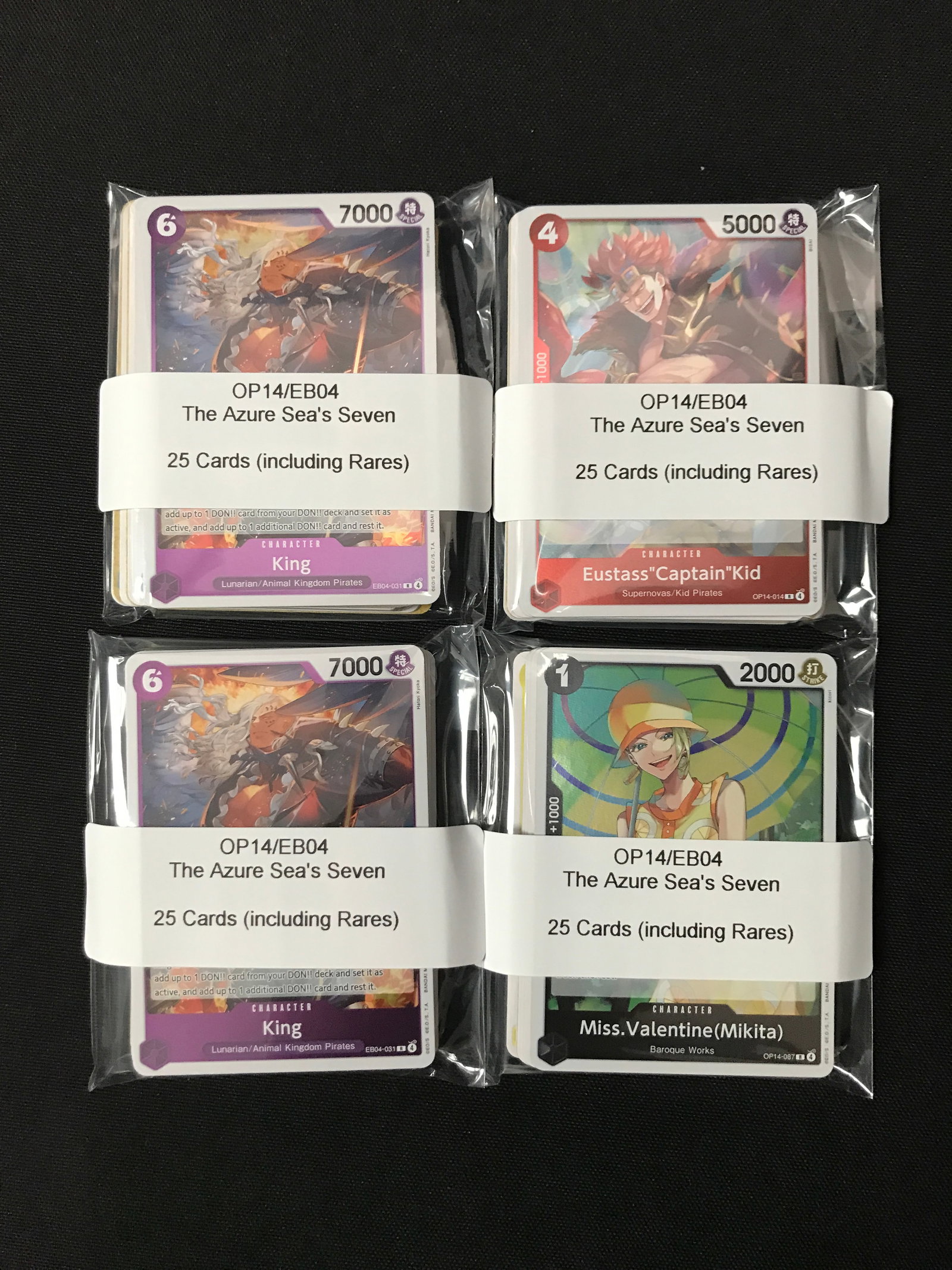 LOT OF 100 ONE PIECE TRADING CARDS INCLUDING RARES: Prices are in Canadian dollars