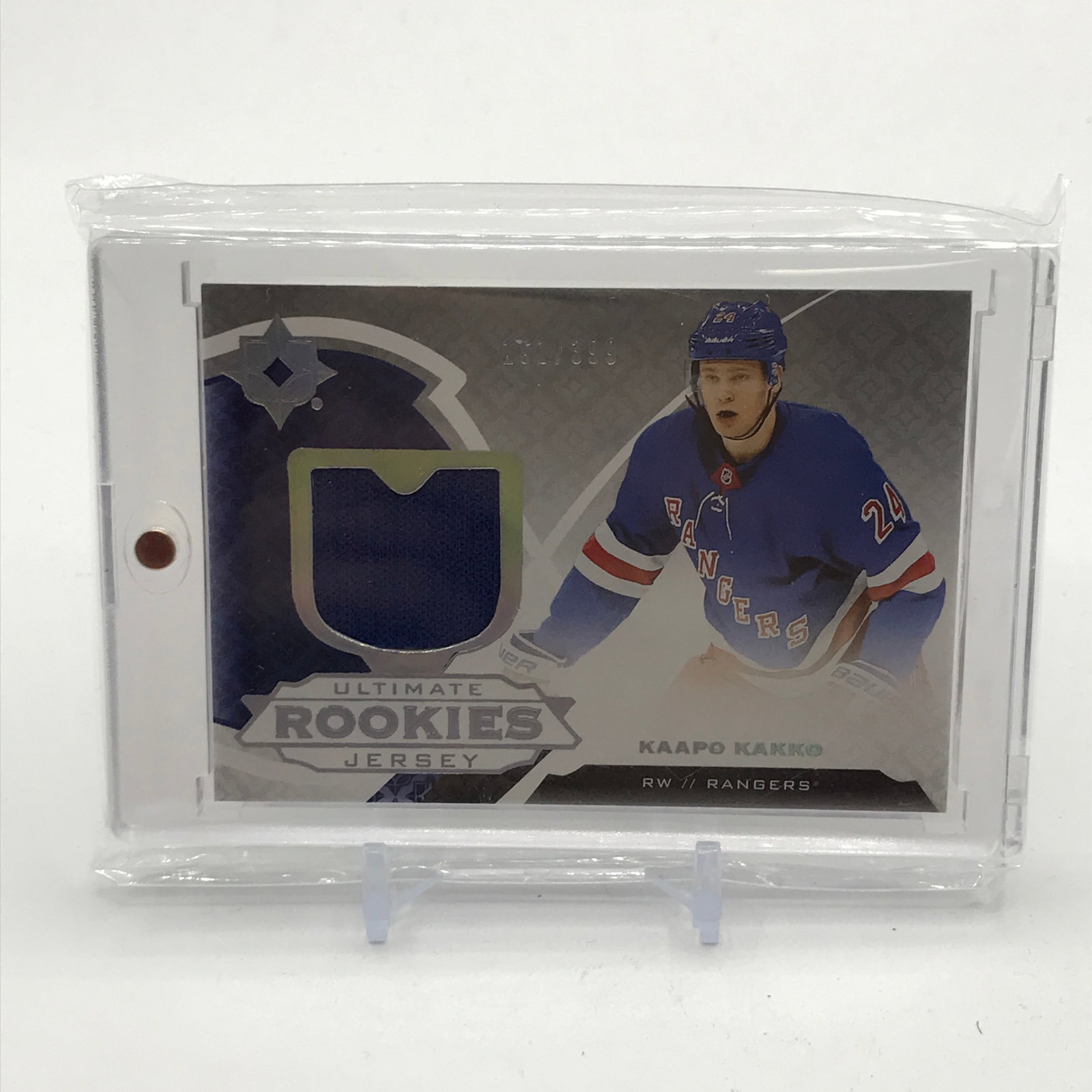 2019-20 UPPER DECK ULTIMATE COLLECTION HOCKEY KAAPO KAKKO SIGNED PATCH TRADING CARD 161/399: Prices are in Canadian dollars