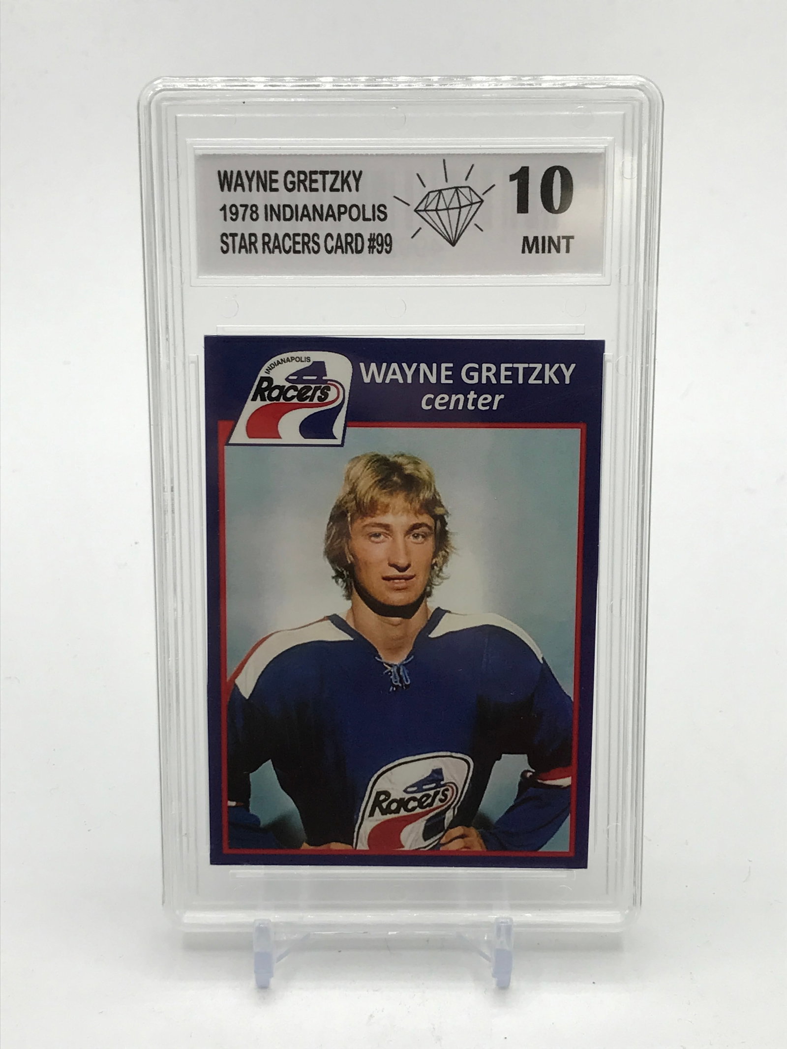1978 INDIANAPOLIS STAR RACERS CARD #99 WAYNE GRETZKY - GRADE 10 (1 of 2)