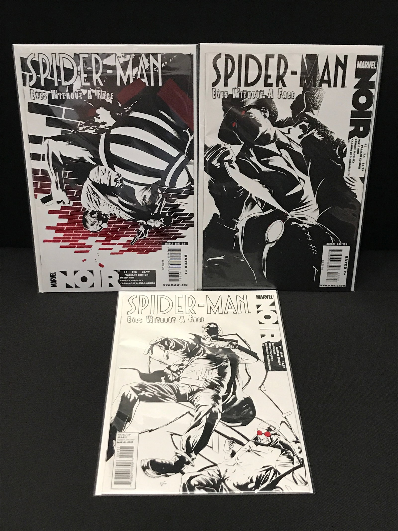 LOT OF 3 SPIDERMAN NOIR COMICS #2 - #4 - MARVEL COMICS: Prices are in Canadian dollars