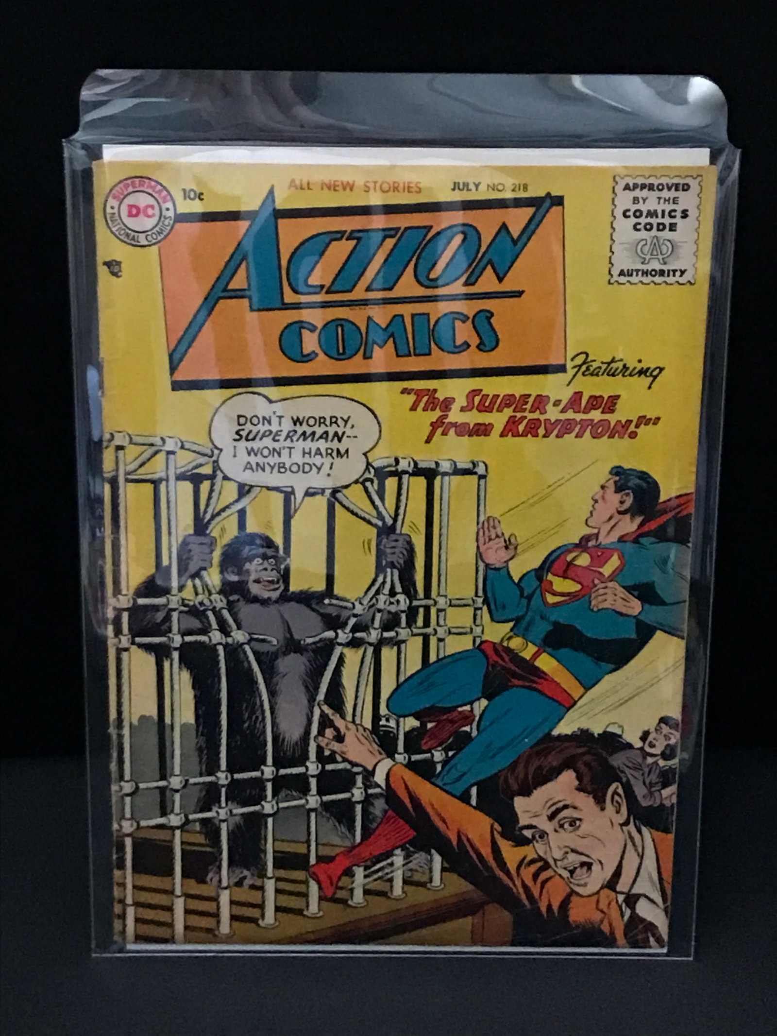 ACTION COMICS #218 - DC COMICS (1 of 1)