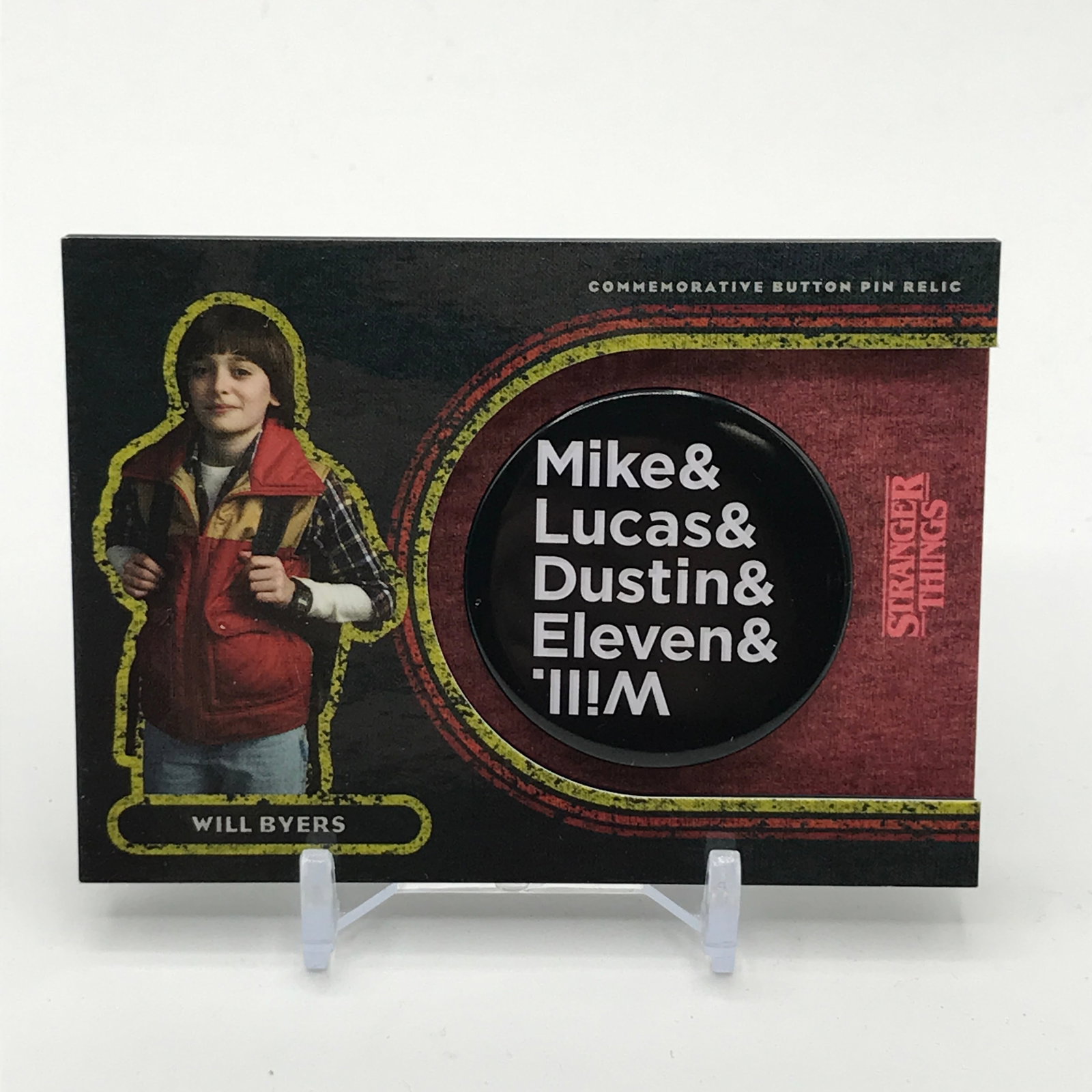 TOPPS NETFLIX STRANGER THINGS COMMEMORATIVE PIN TRADING CARD 40/50: Prices are in Canadian dollars