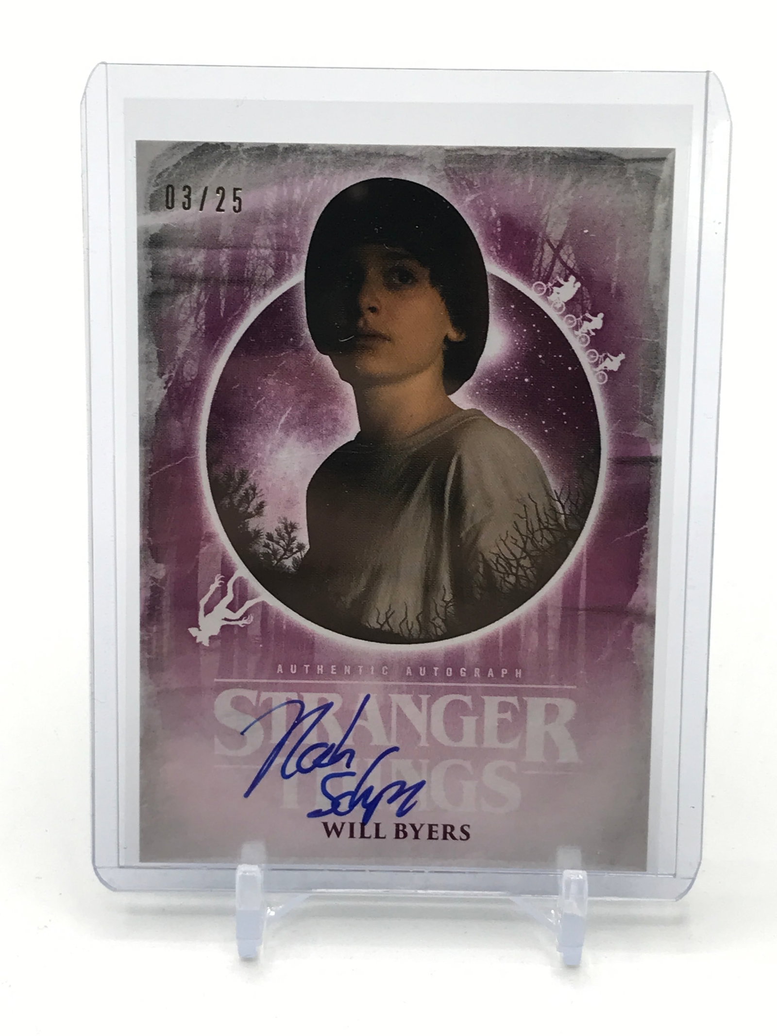 TOPPS NETFLIX STRANGER THINGS WELCOME TO THE UPSIDE DOWN WILL BYERS SIGNED TRADING CARD 03/25: Prices are in Canadian dollars