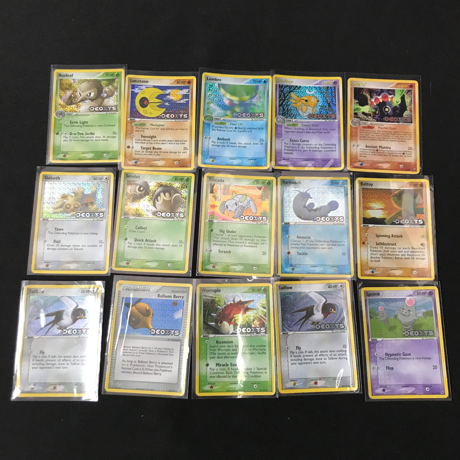 LOT OF 15 POKEMON TCG TRADING CARDS IN INDIVIDUAL SLEEVES: Prices are in Canadian dollars