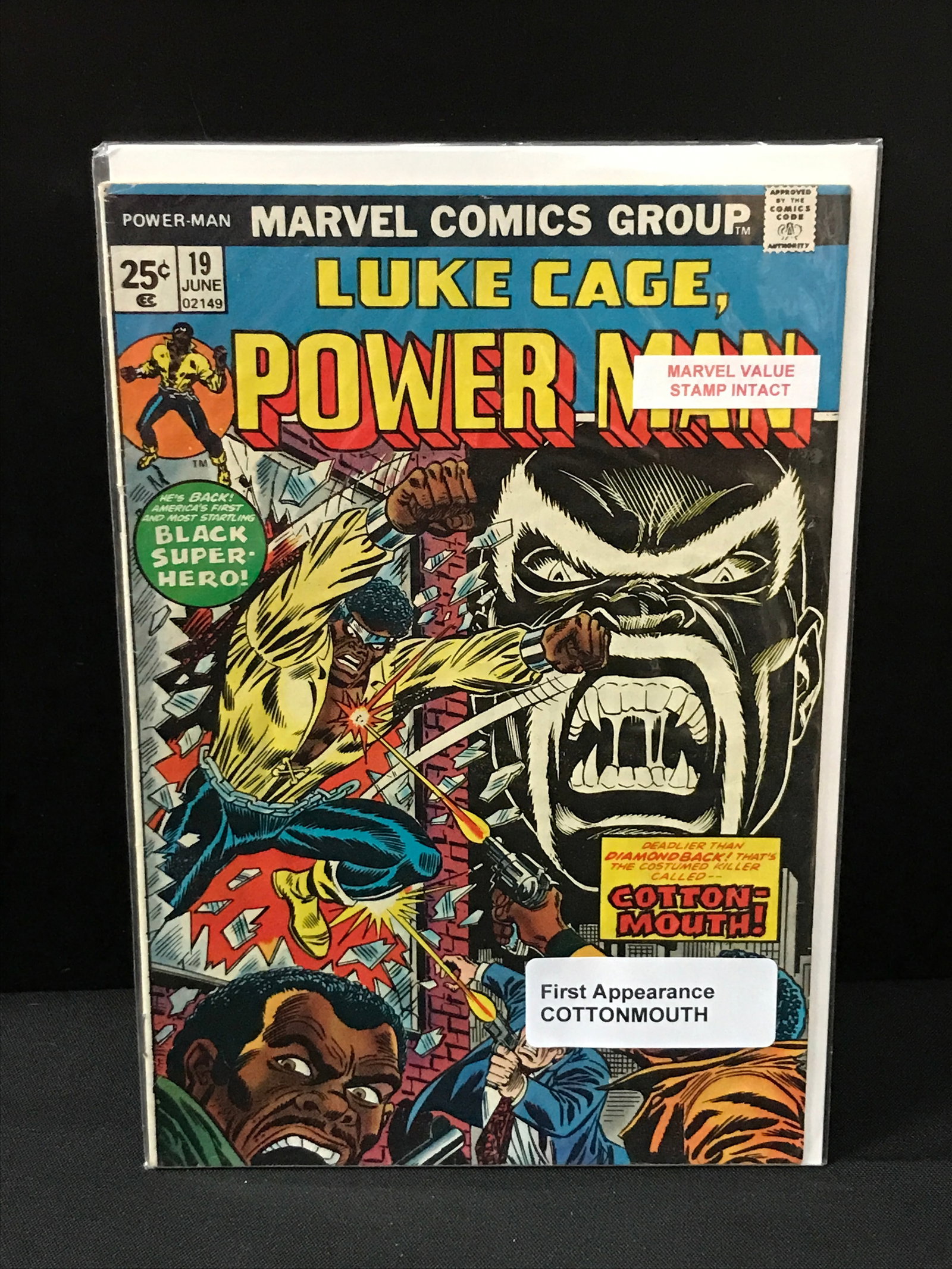 LUKE CAGE #19 1ST APP COTTONMOUTH - MARVEL COMICS: Prices are in Canadian dollars