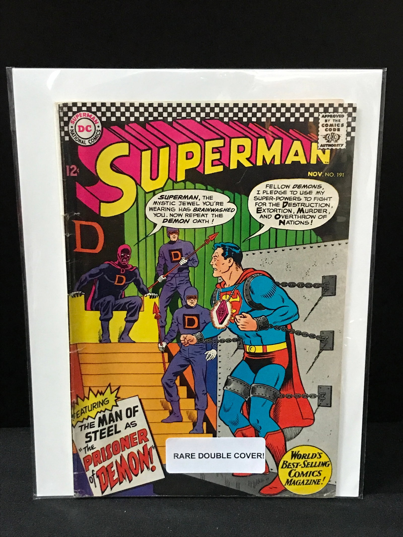 SUPERMAN #191 RARE DOUBLE COVER - DC COMICS (1 of 2)