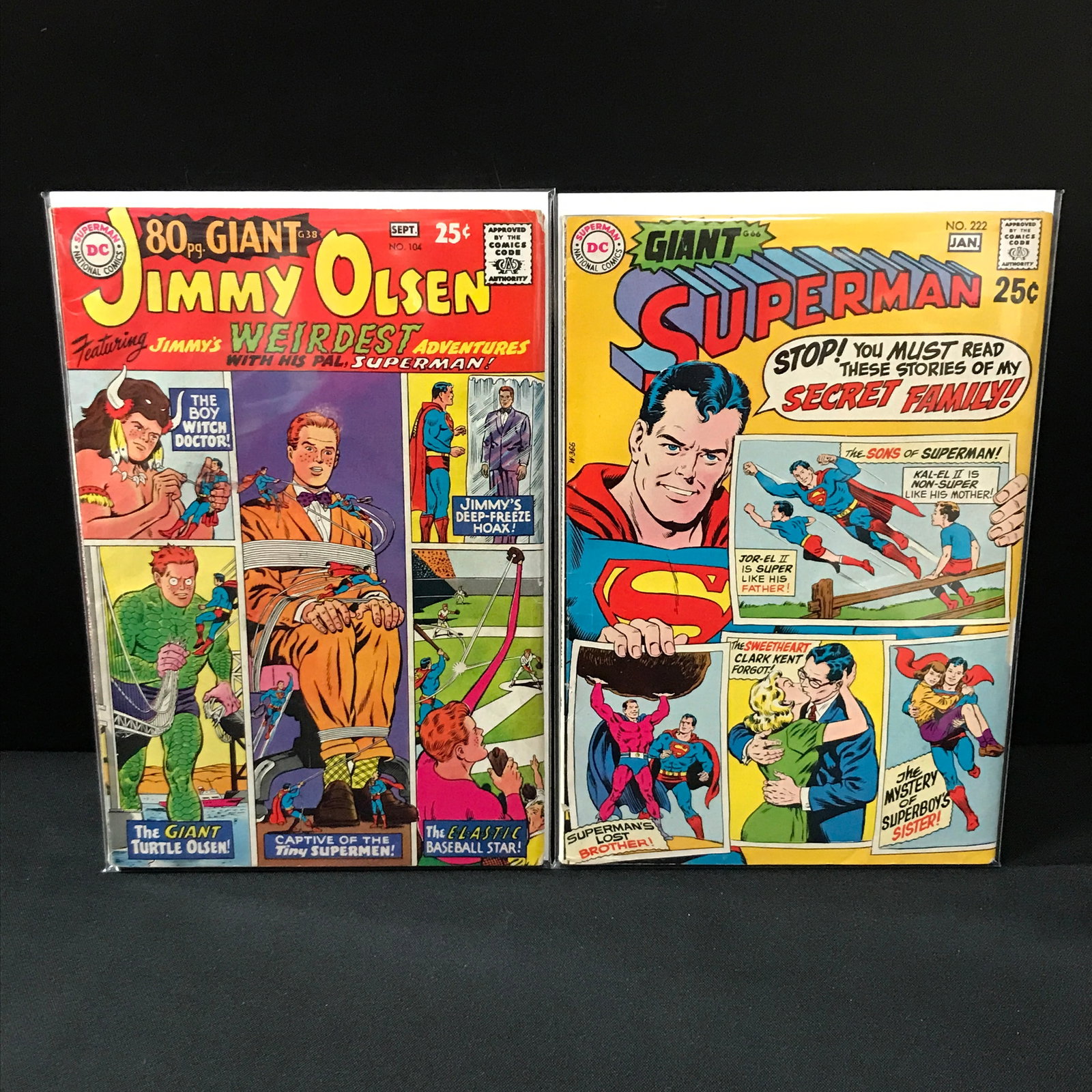 LOT OF 2 80 PAGE GIANT COMICS FEATURING SUPERMAN - DC COMICS: Prices are in Canadian dollars