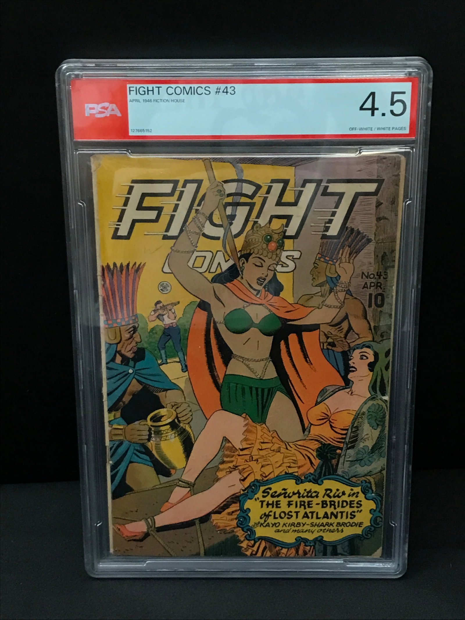 1946 FIGHT COMICS NO.43 - PSA GRADE 4.5: Prices are in Canadian dollars