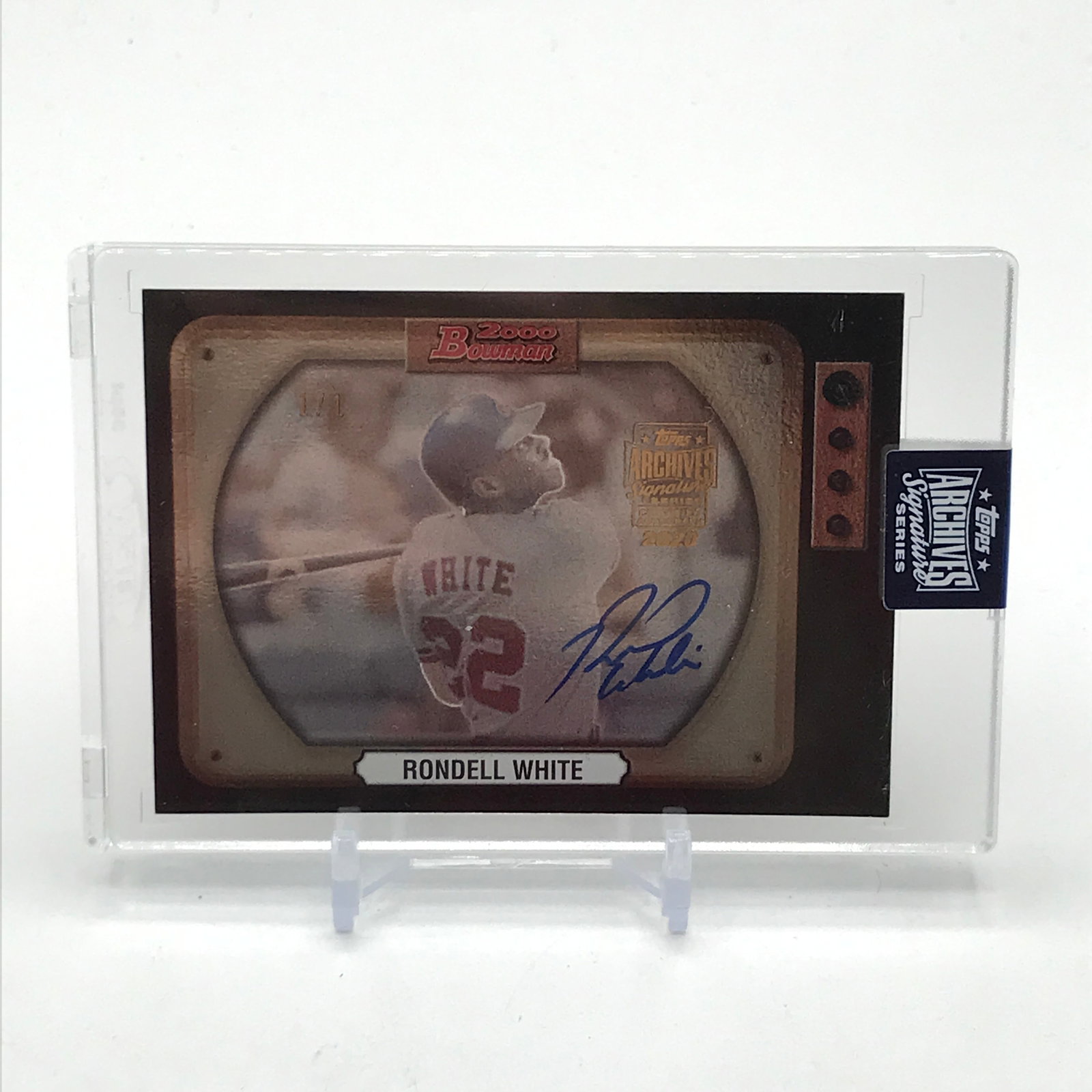 1 OF 1 TOPPS ARCHIVE SIGNATURE SERIES RONDELL WHITE SIGNED TRADING CARD: Prices are in Canadian dollars