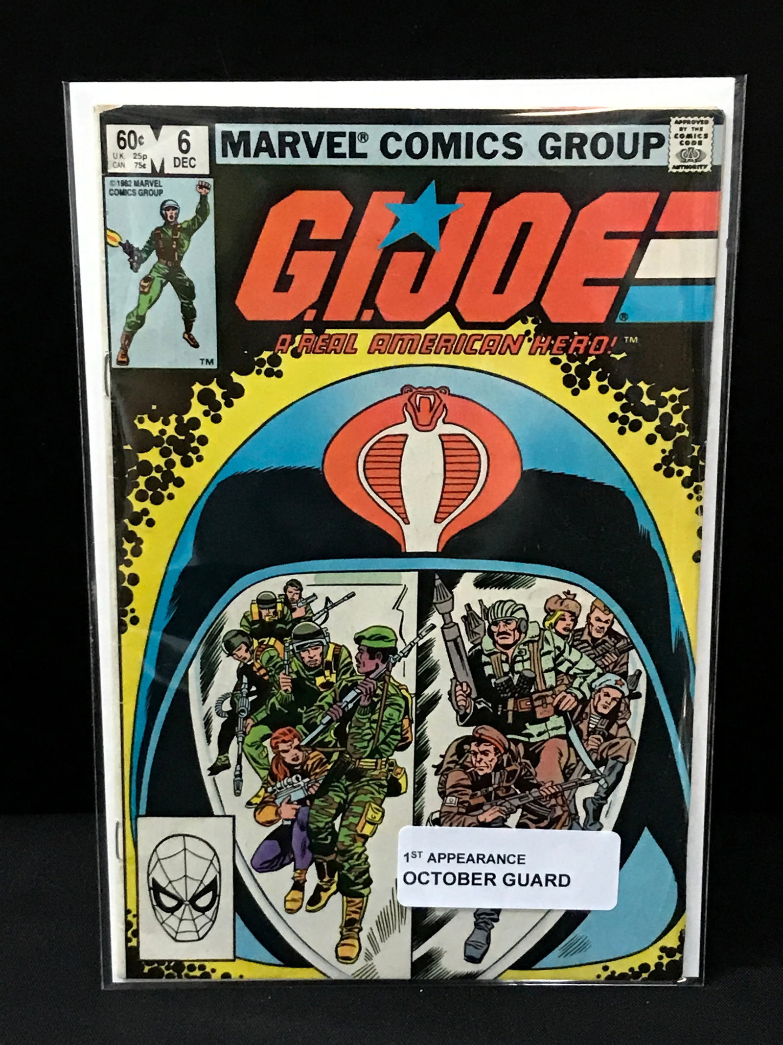 G.I JOE #6 1ST APP OCTOBER GUARD - MARVEL COMICS: Prices are in Canadian dollars