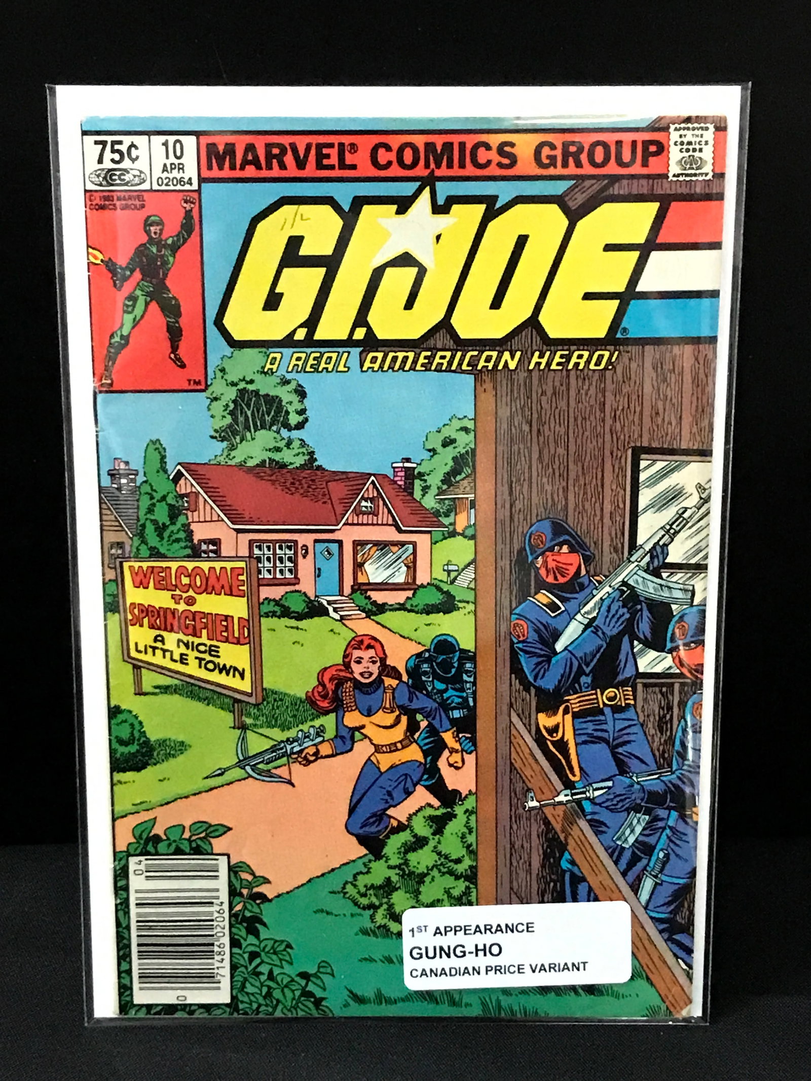 G.I JOE #10 1ST APP GUNG-HO CPV - MARVEL COMICS: Prices are in Canadian dollars
