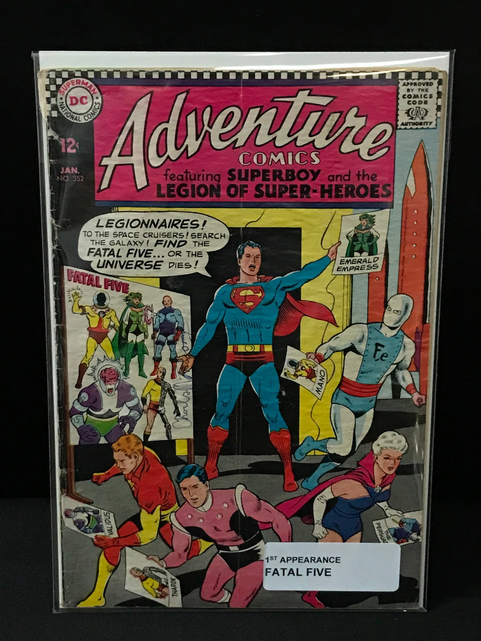 ADVENTURE COMICS #352 1ST APP FATAL FIVE - DC COMICS (1 of 1)