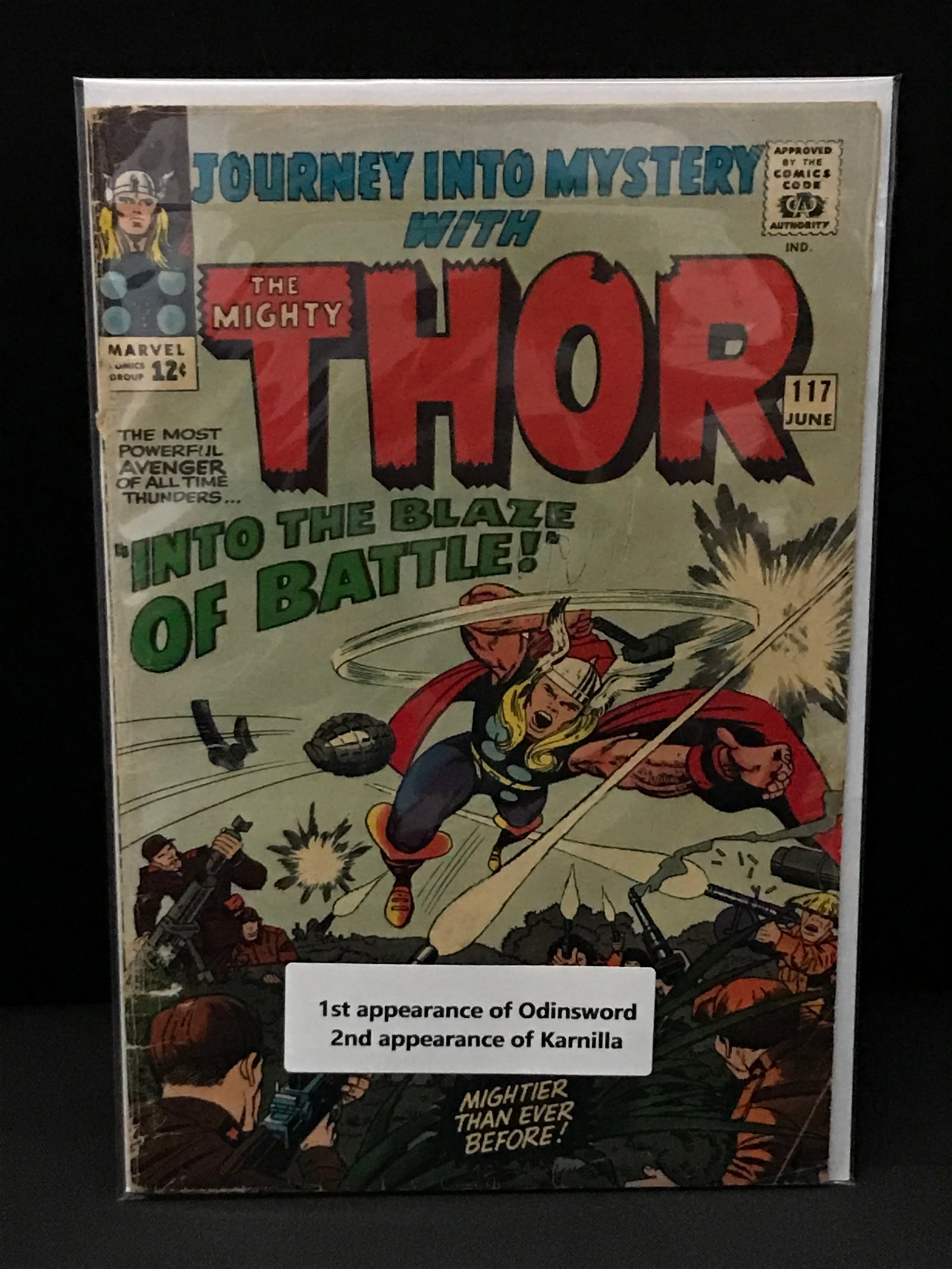 JOURNEY INTO MYSTERY WITH THE MIGHTY THOR #117 1ST APP OF ODINSWORD - MARVEL COMICS (1 of 1)