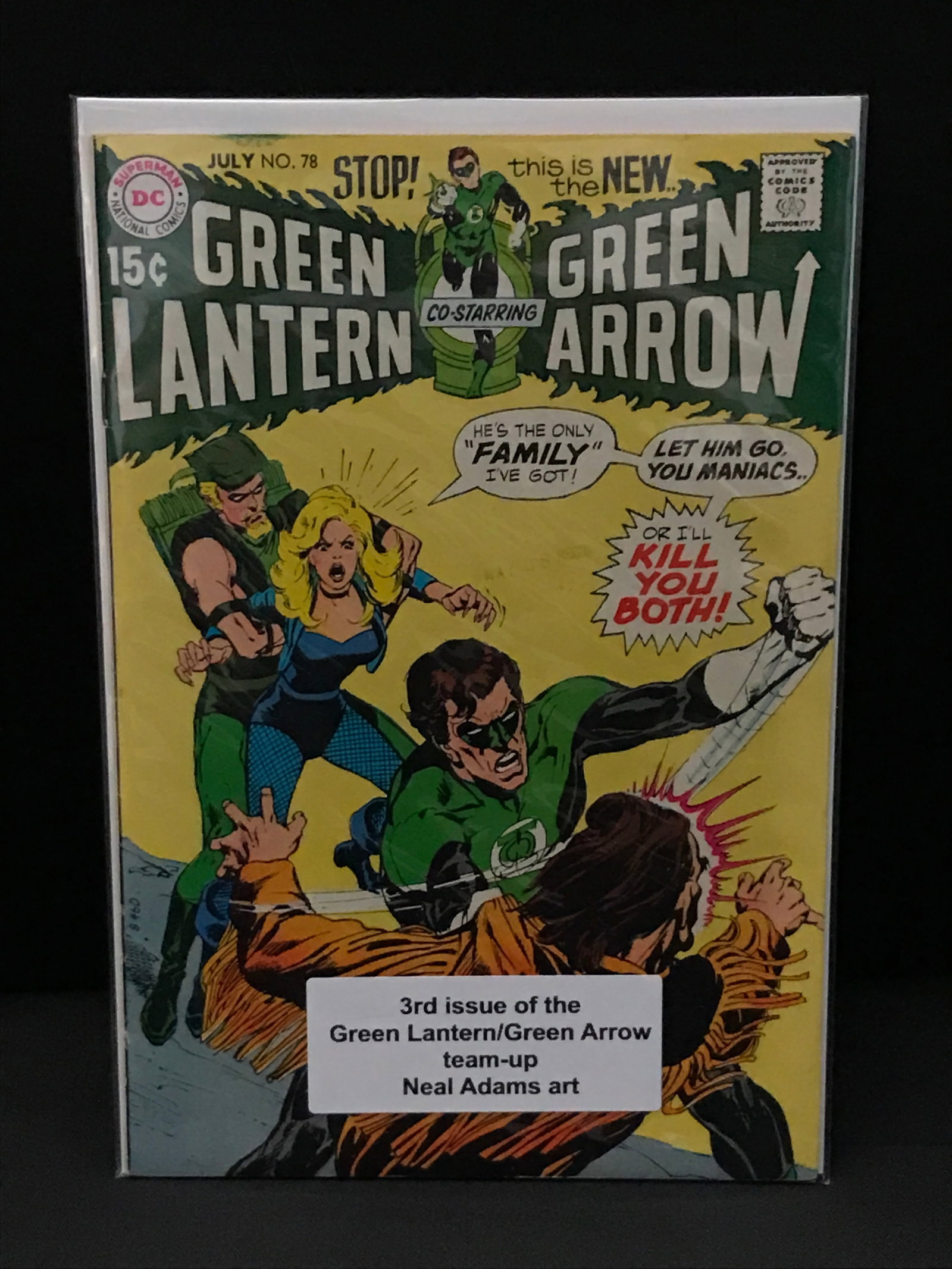 GREEN LANTERN CO-STARRING GREEN ARROW #78 - DC COMICS (1 of 1)
