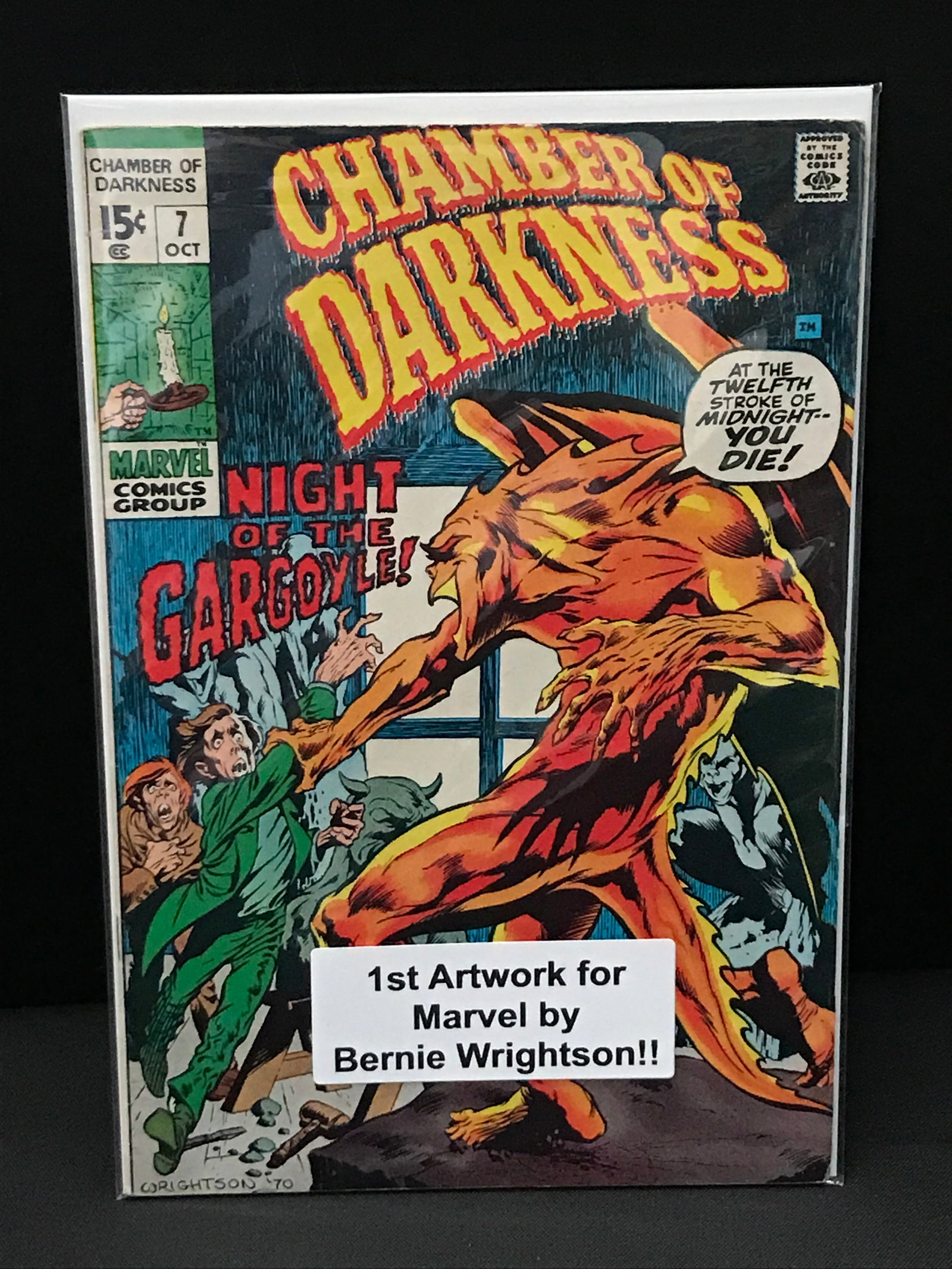CHAMBER OF DARKNESS #7 1ST MARVEL ARTWORK BY BERNIE WRIGHTSON - MARVEL COMICS (1 of 1)