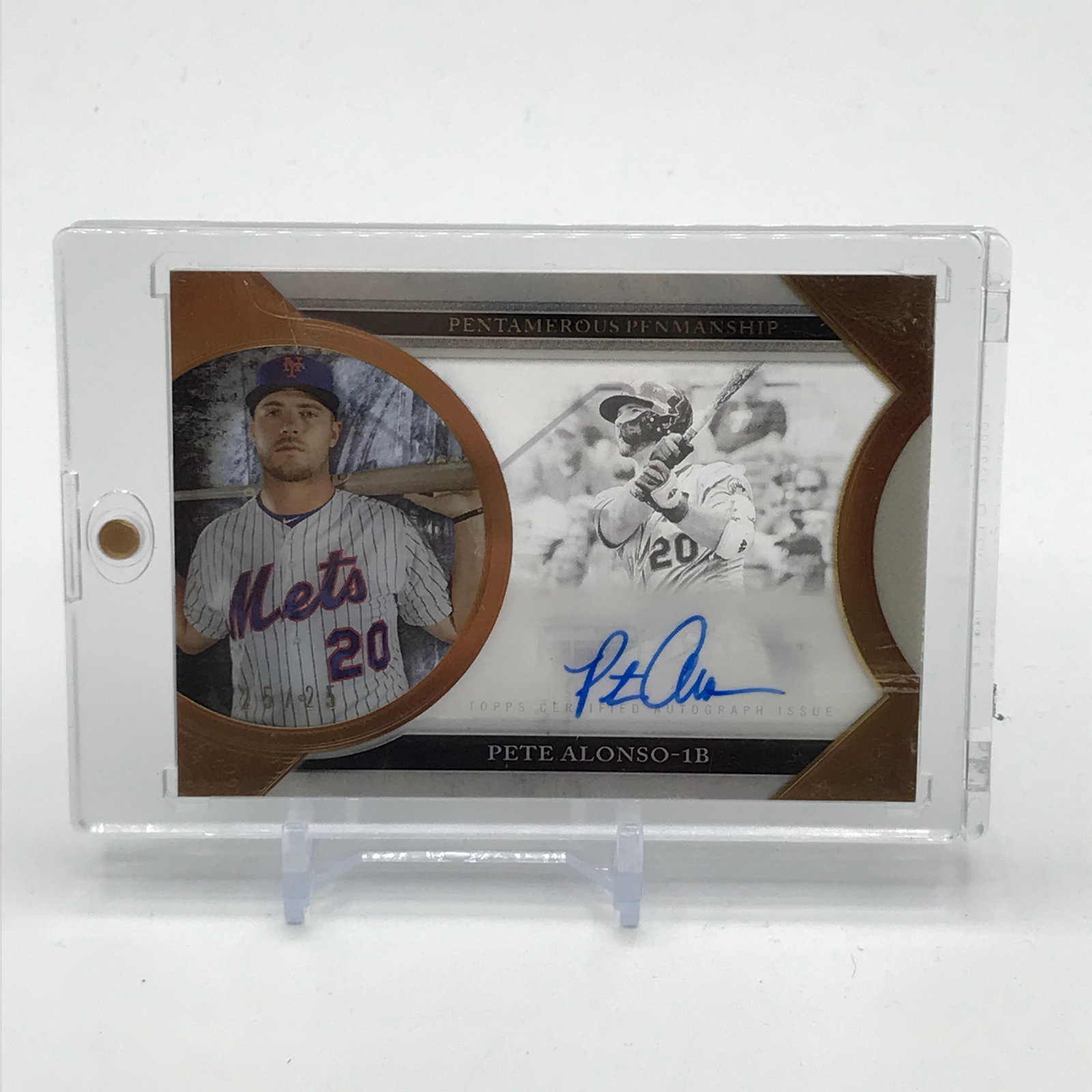 2020 TOPPS CERTIFIED AUTOGRAPH ISSUE PETE ALONSO SIGNED TRADING CARD 15/25: Prices are in Canadian dollars