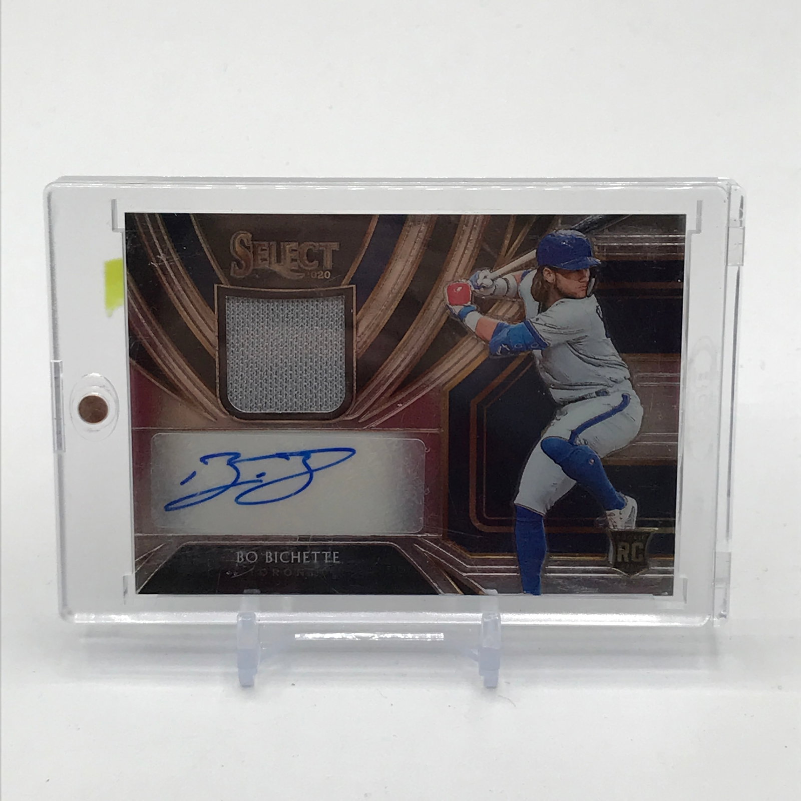2020 PANINI SELECT BASEBALL BO BICHETTE SIGNED PATCH ROOKIE TRADING CARD 032/209 (1 of 2)