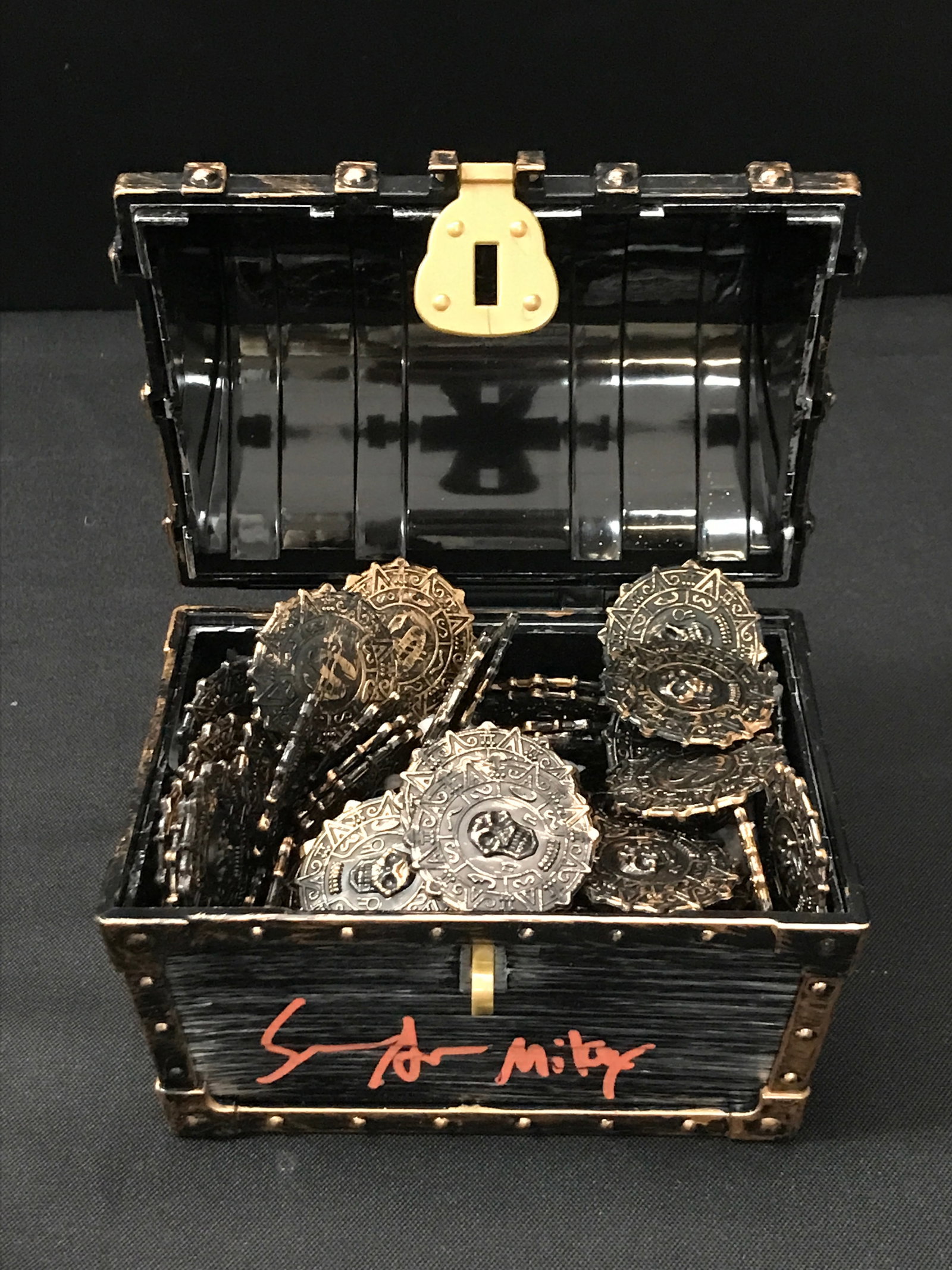 SEAN ASTIN SIGNED AND INSCRIBED GOONIES TREASURE CHEST - WWOC COA (1 of 1)