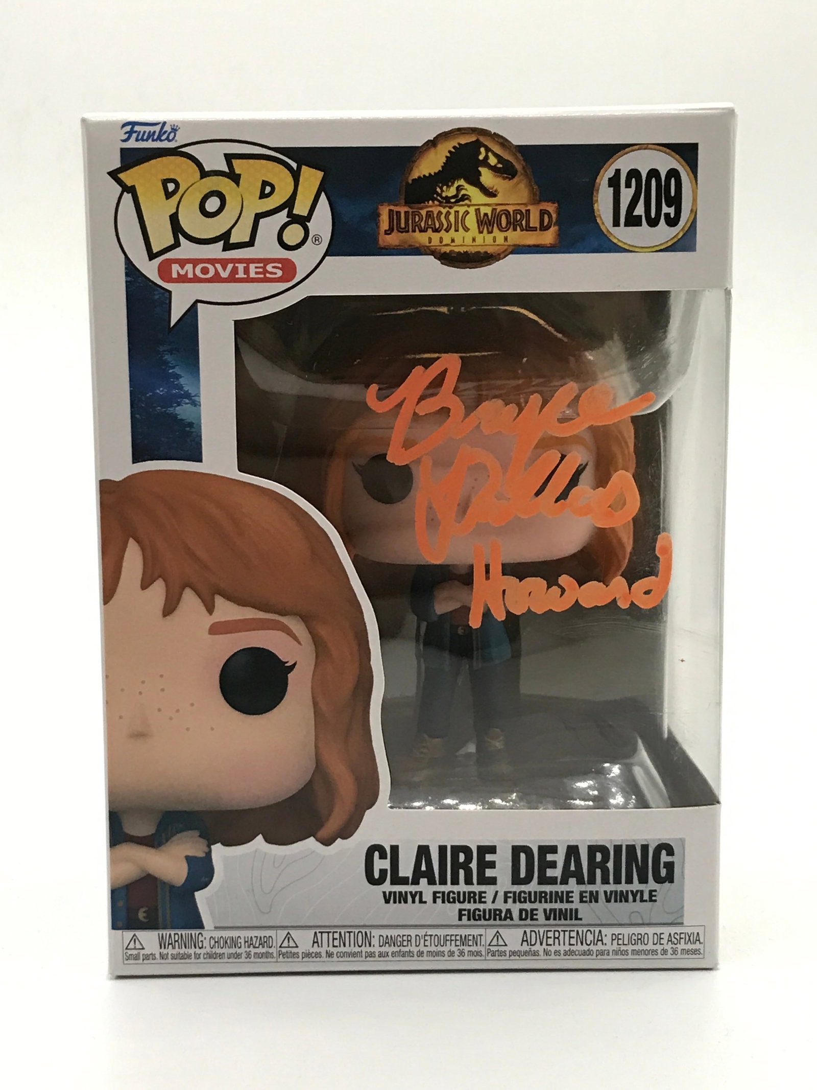 BRYCE DALLAS HOWARD SIGNED JURASSIC PARK FUNKO POP - WWOC COA: Prices are in Canadian dollars