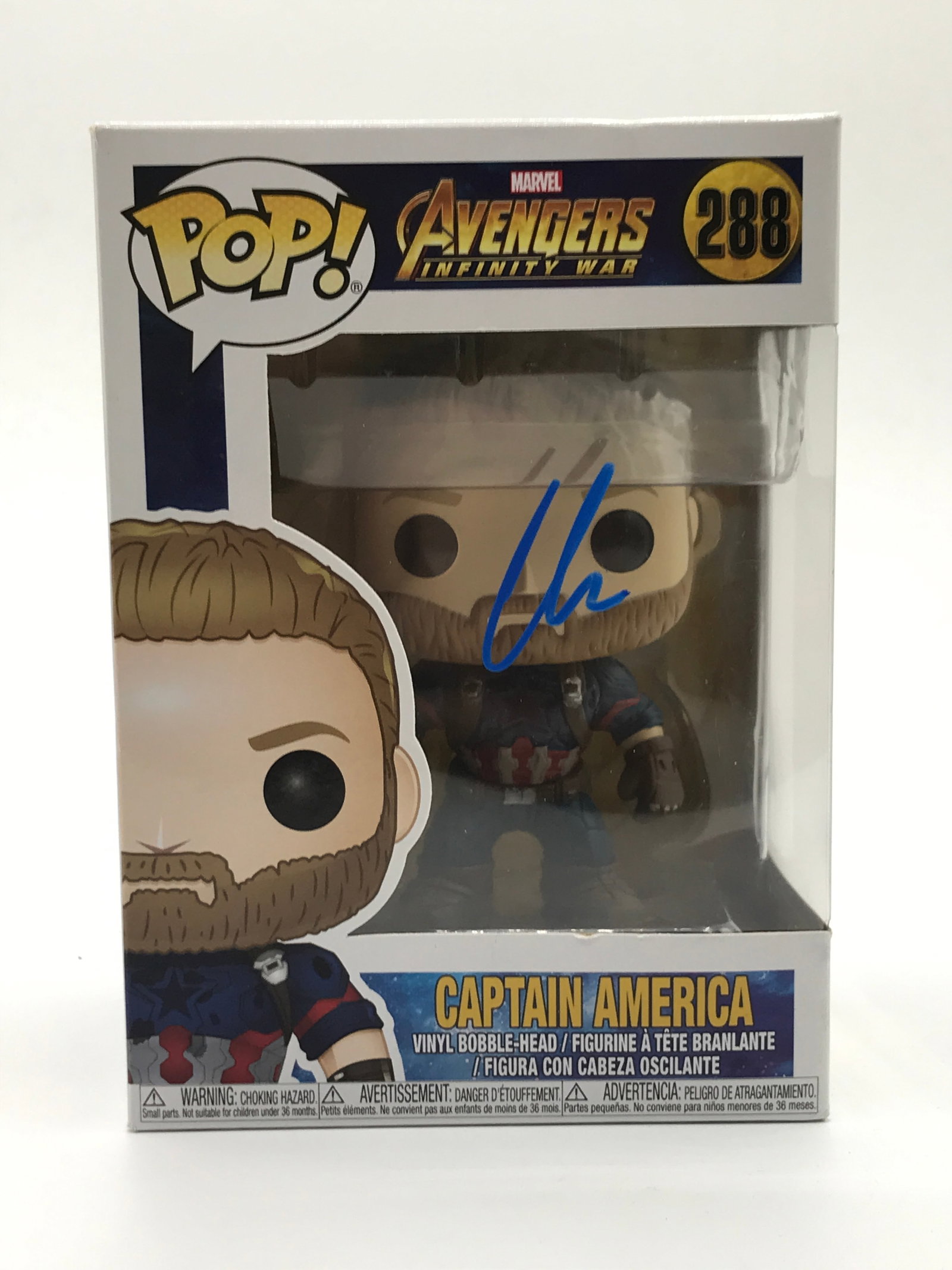 CHRIS EVANS SIGNED CAPTAIN AMERICA FUNKO POP - HOLLYWOOD COA (1 of 2)