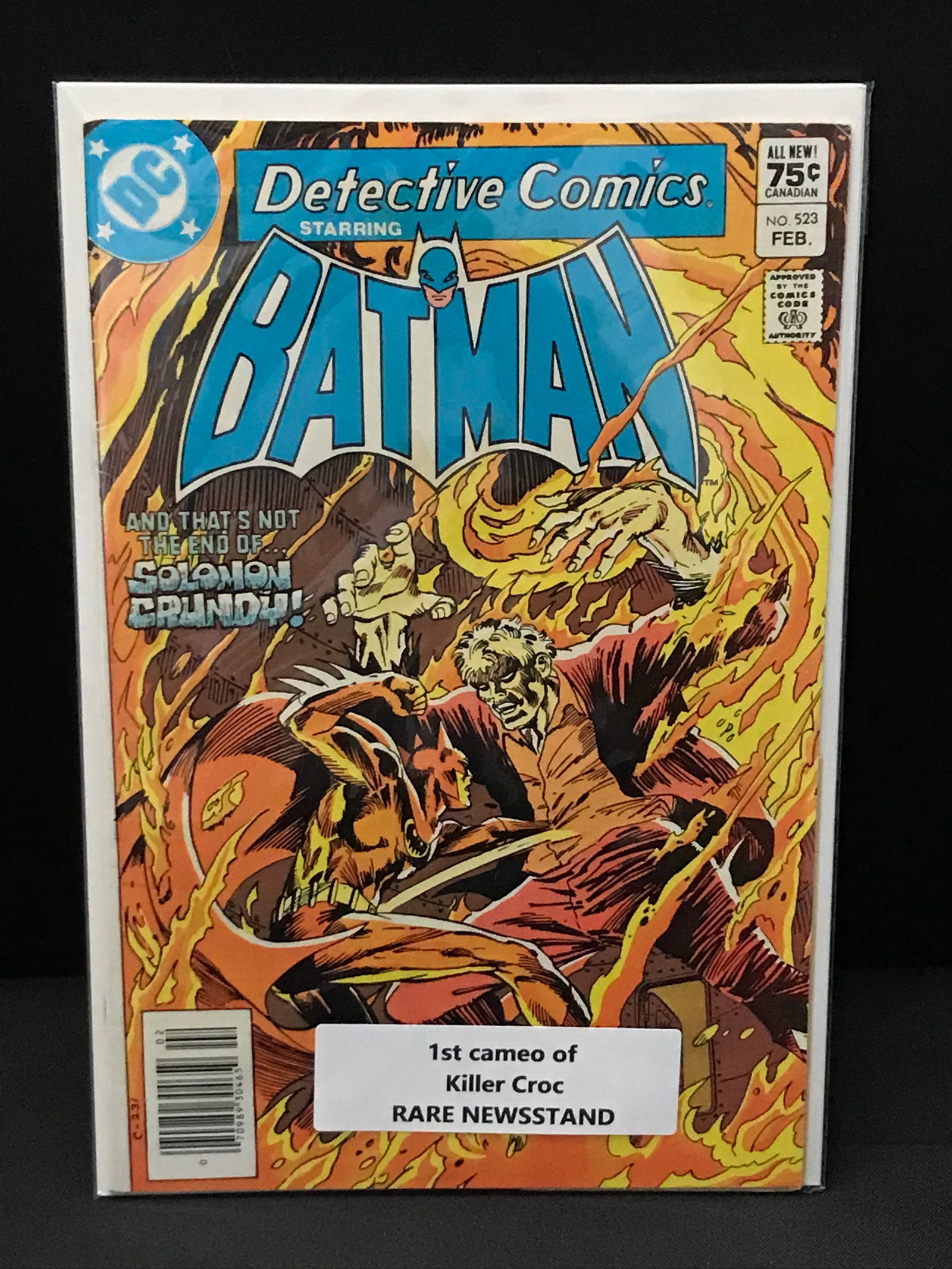 DETECTIVE COMICS #523 1ST CAMEO OF KILLER CROC - DC COMICS (1 of 1)