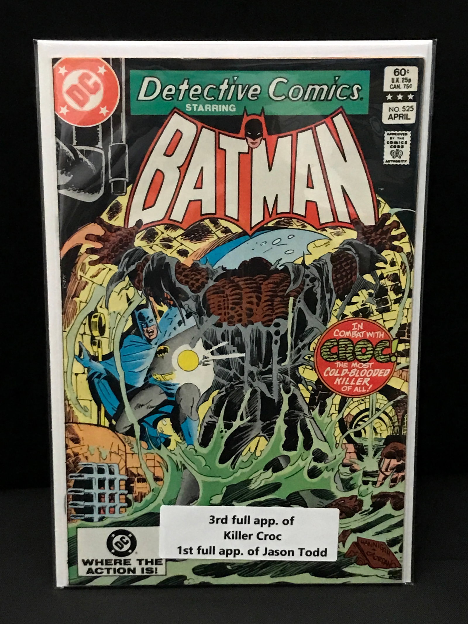 DETECTIVE COMICS #525 1ST FULL APP OF JASON TODD - DC COMICS (1 of 1)