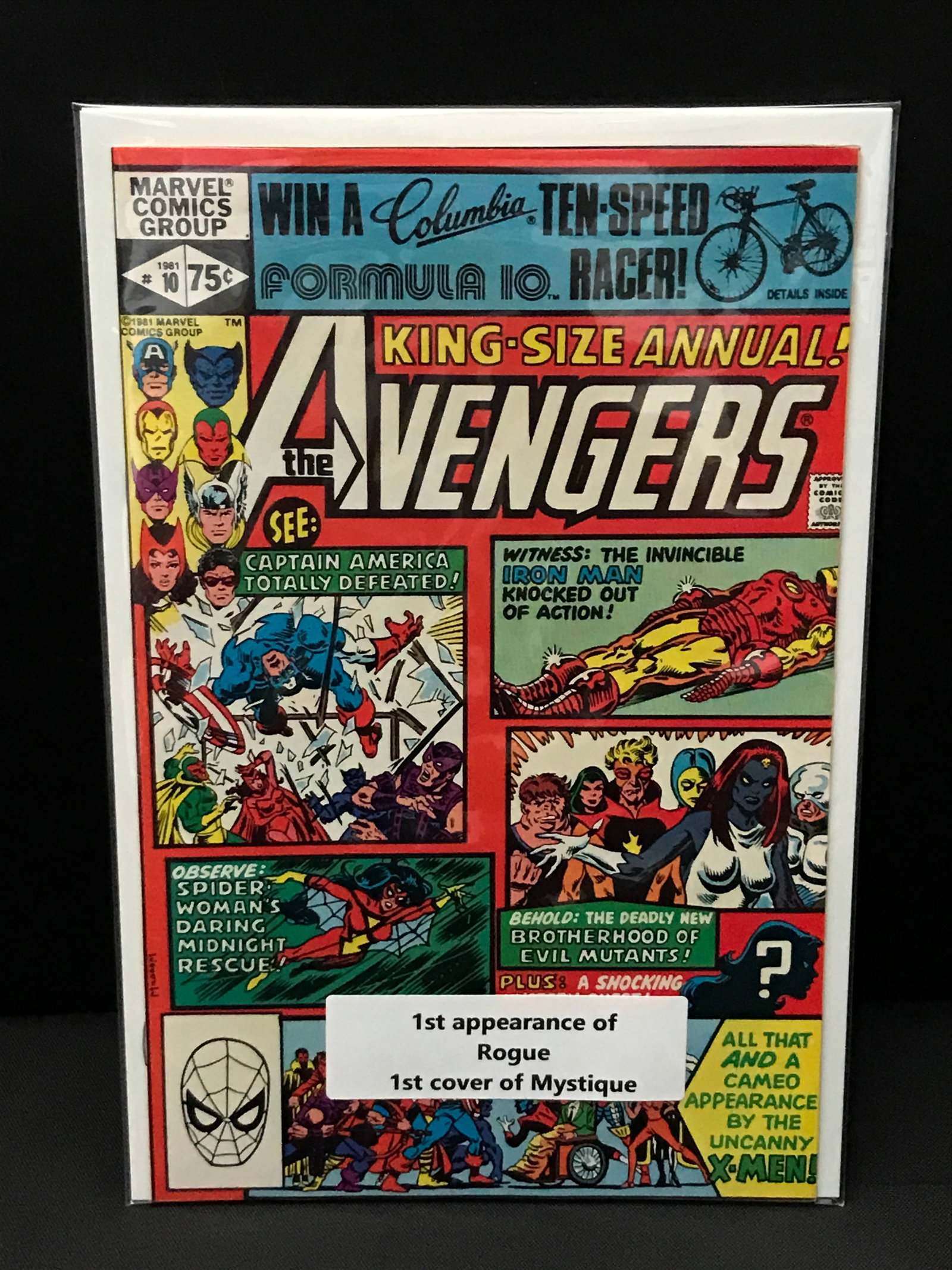 THE AVENGERS KING SIZE ANNUAL #10 1ST APP OF ROGUE - MARVEL COMICS (1 of 1)
