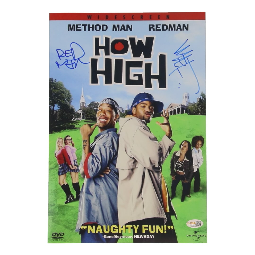 RED MAN AND METHOD MAN DUAL SIGNED HOW HIGH 8X10 - JSA COA (1 of 1)