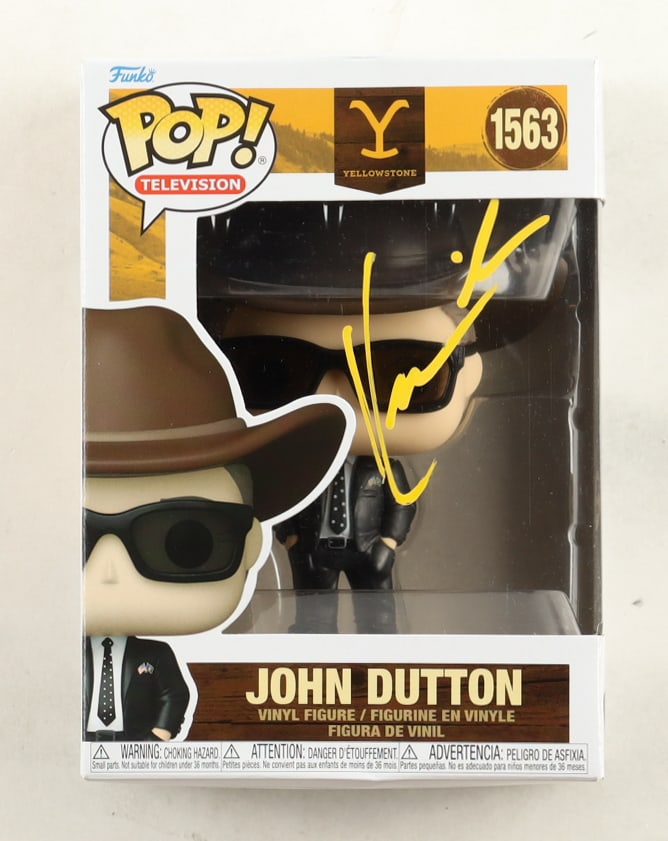 KEVIN COSTNER SIGNED JOHN DUTTON FUNKO POP - PSA COA: Prices are in Canadian dollars