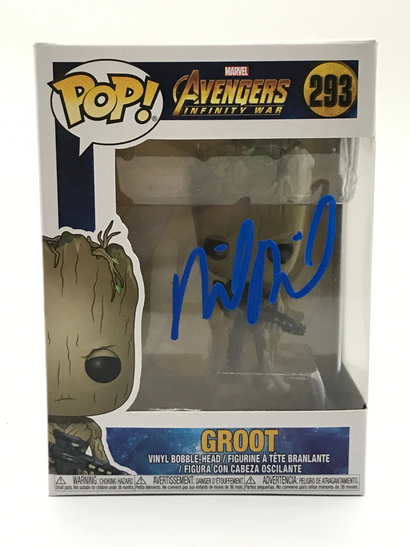VIN DIESEL SIGNED GROOT GUARDIANS OF THE GALAXY FUNKO POP - HOLLYWOOD COA (1 of 2)