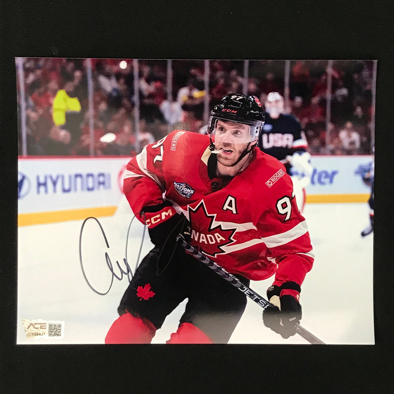 CONNOR MCDAVID SIGNED 8X10 - ACE COA: Prices are in Canadian dollars