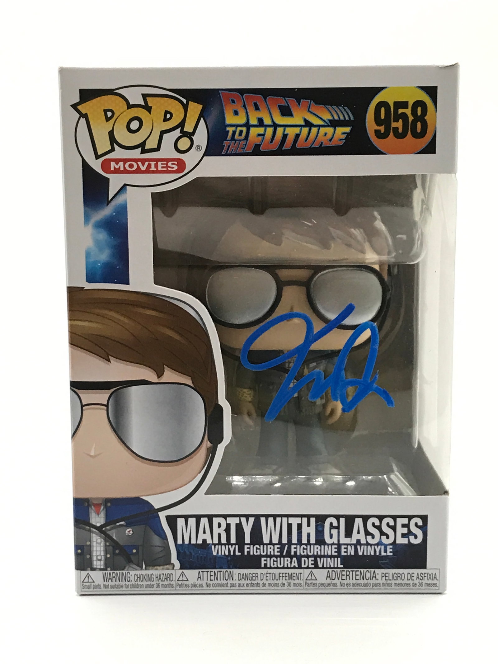 MICHAEL J FOX SIGNED BACK TO THE FUTURE FUNKO POP - WWOC COA (1 of 2)