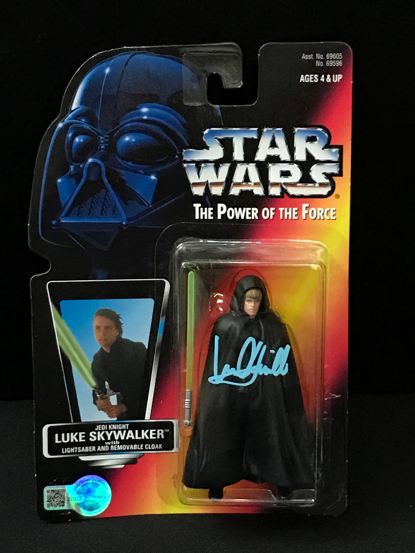 MARK HAMILL SIGNED LUKE SKYWALKER STAR WARS ACTION FIGURE - WWOC COA (1 of 2)