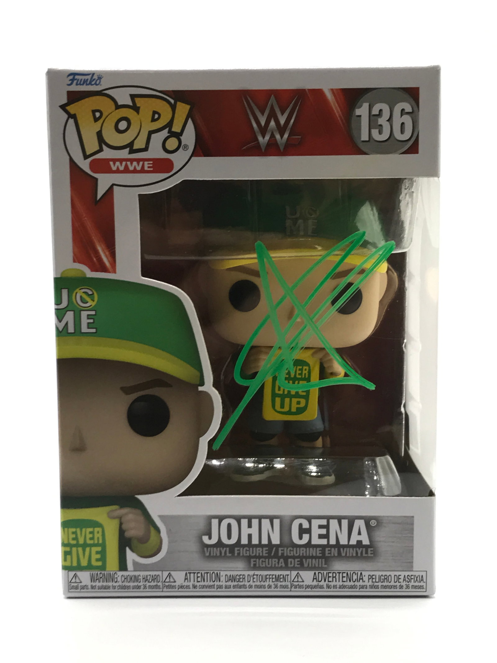 JOHN CENA SIGNED FUNKO POP - WWOC COA: Prices are in Canadian dollars