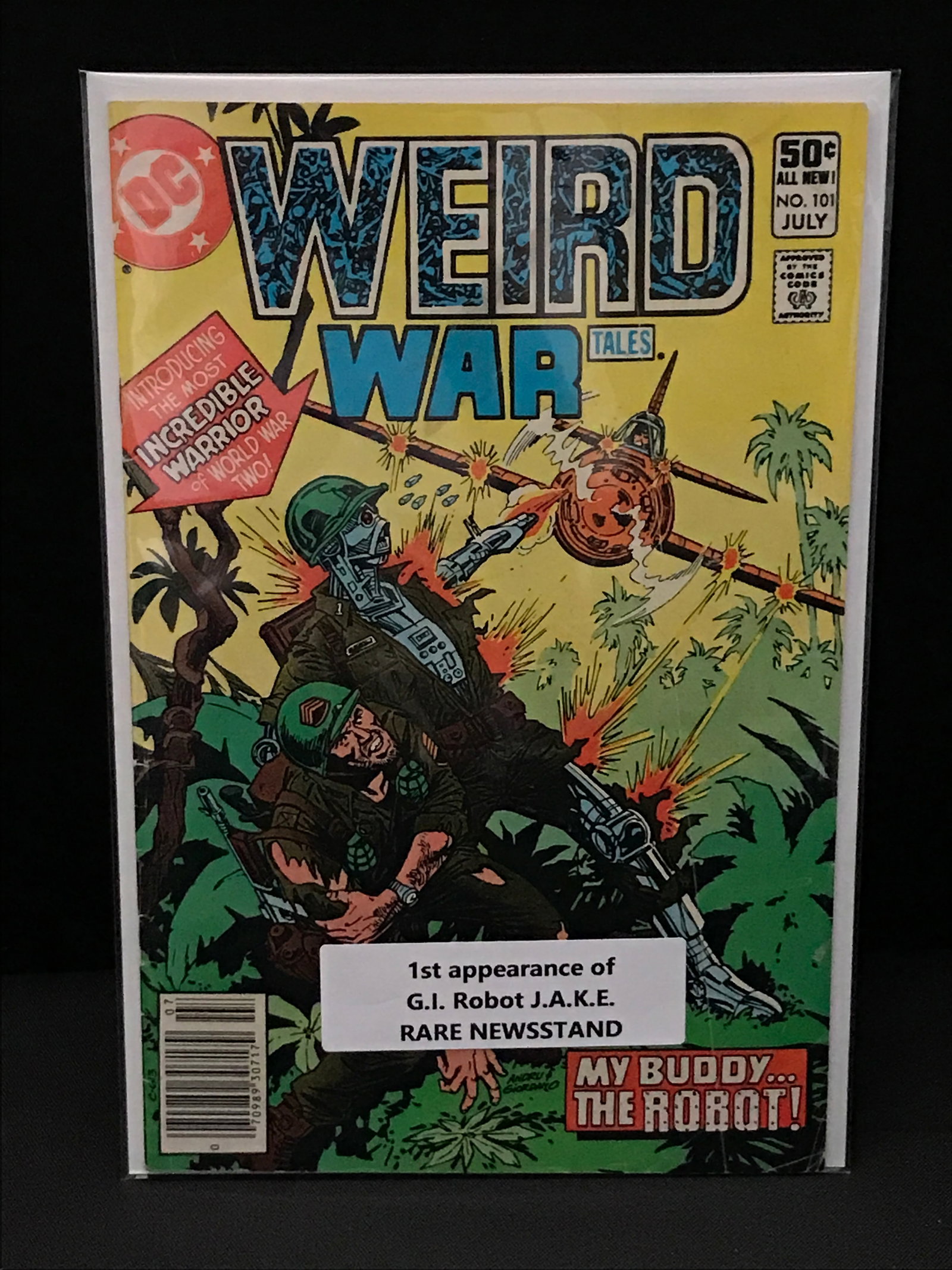 WEIRD WAR TALES #101 1ST APP G.I ROBOT J.A.K.E - DC COMICS (1 of 1)