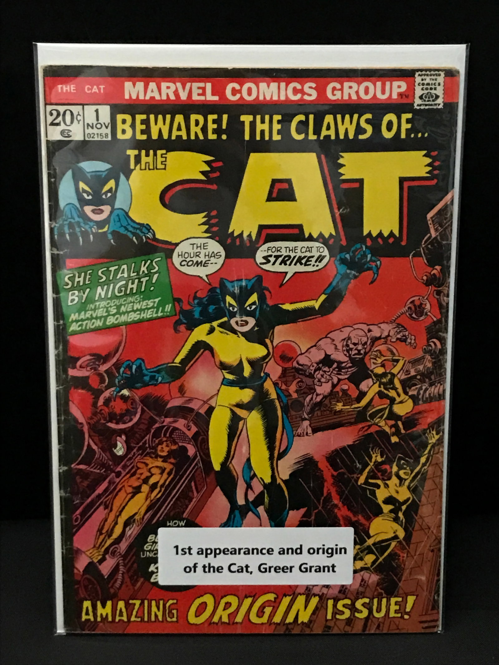 THE CAT #1 1ST APP THE CAT - MARVEL COMICS: Prices are in Canadian dollars