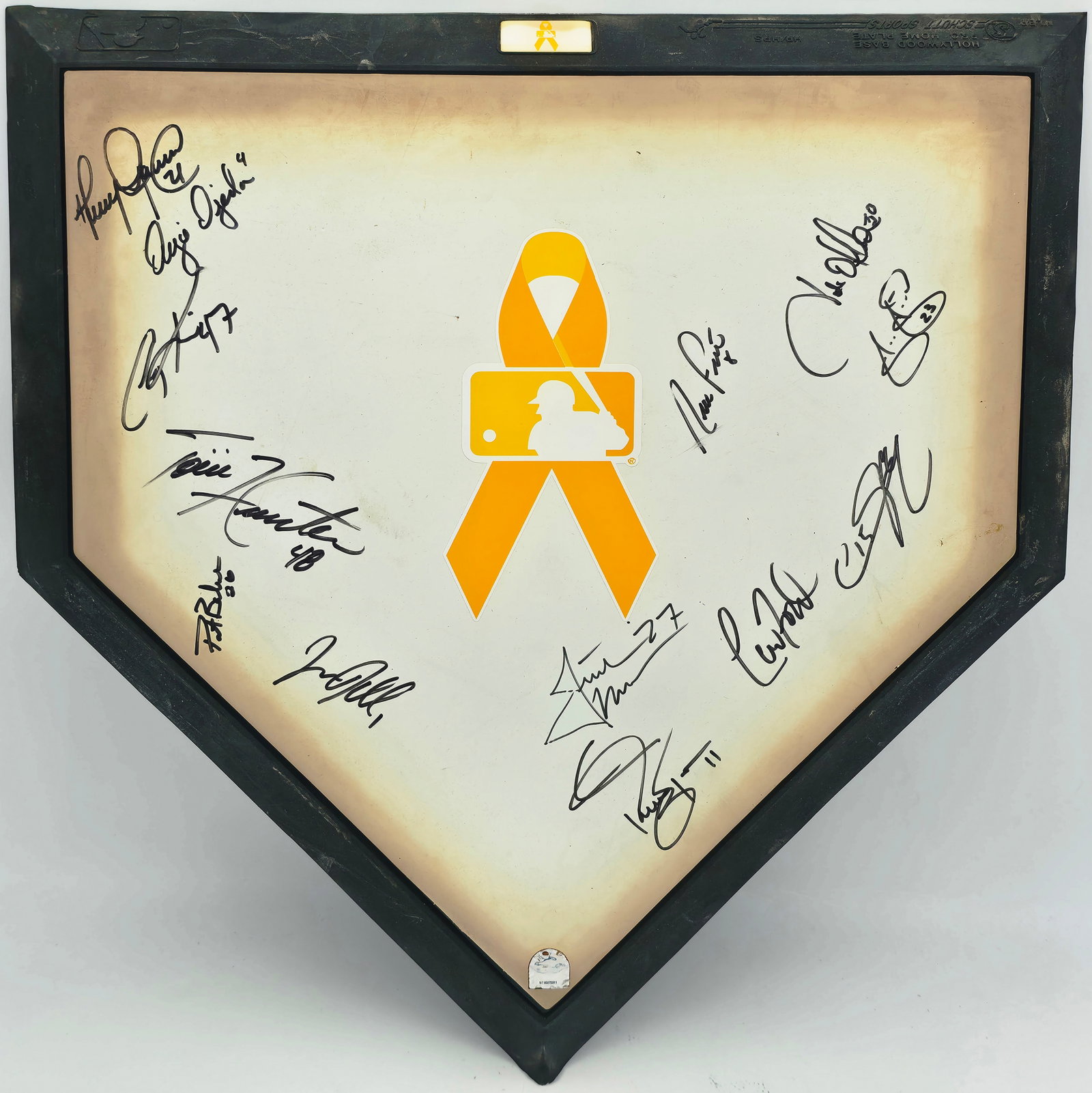 2004 Minnesota Twins Autographed Home Plate With 13 Signatures Including Justin Morneau MLB Holo (1 of 3)