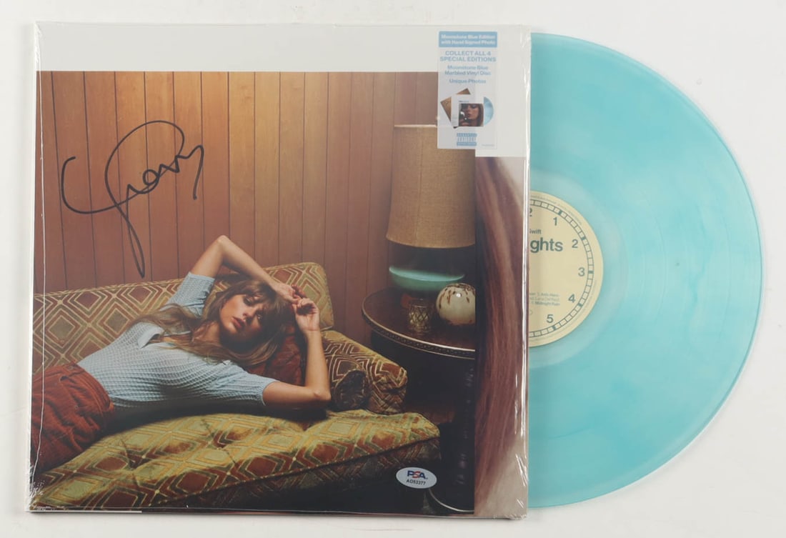 TAYLOR SWIFT SIGNED RECORD SLEEVE - PSA COA: Prices are in Canadian dollars