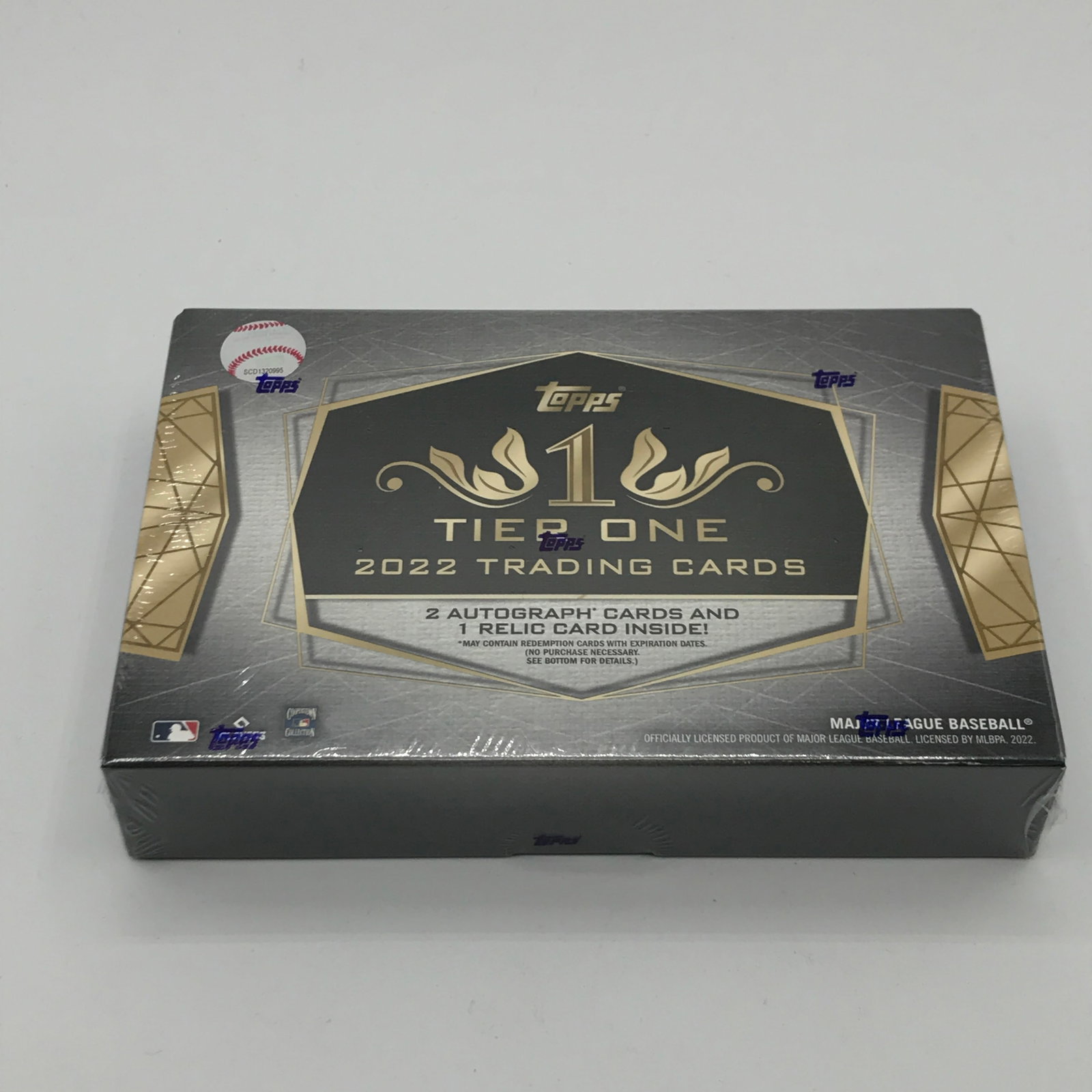 BRAND NEW SEALED 2022 TOPPS TIER 1 BASEBALL BOX 2 AUTOGRAPH CARDS AND 1 RELIC CARD (1 of 1)